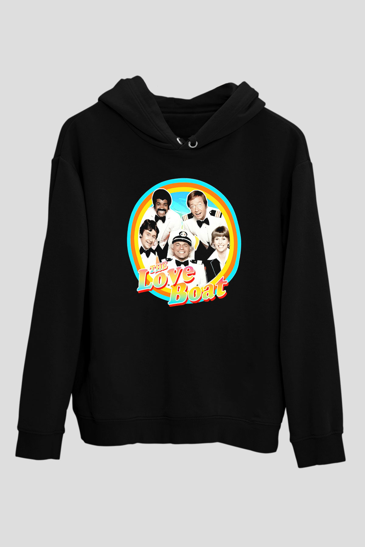 The Love Boat Siyah Unisex Hoodie