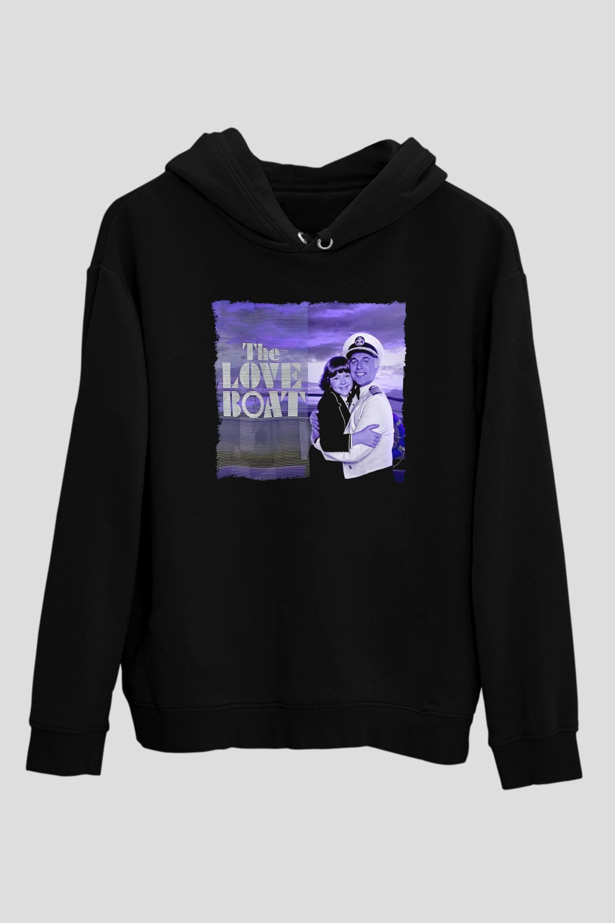 The Love Boat Siyah Unisex Hoodie