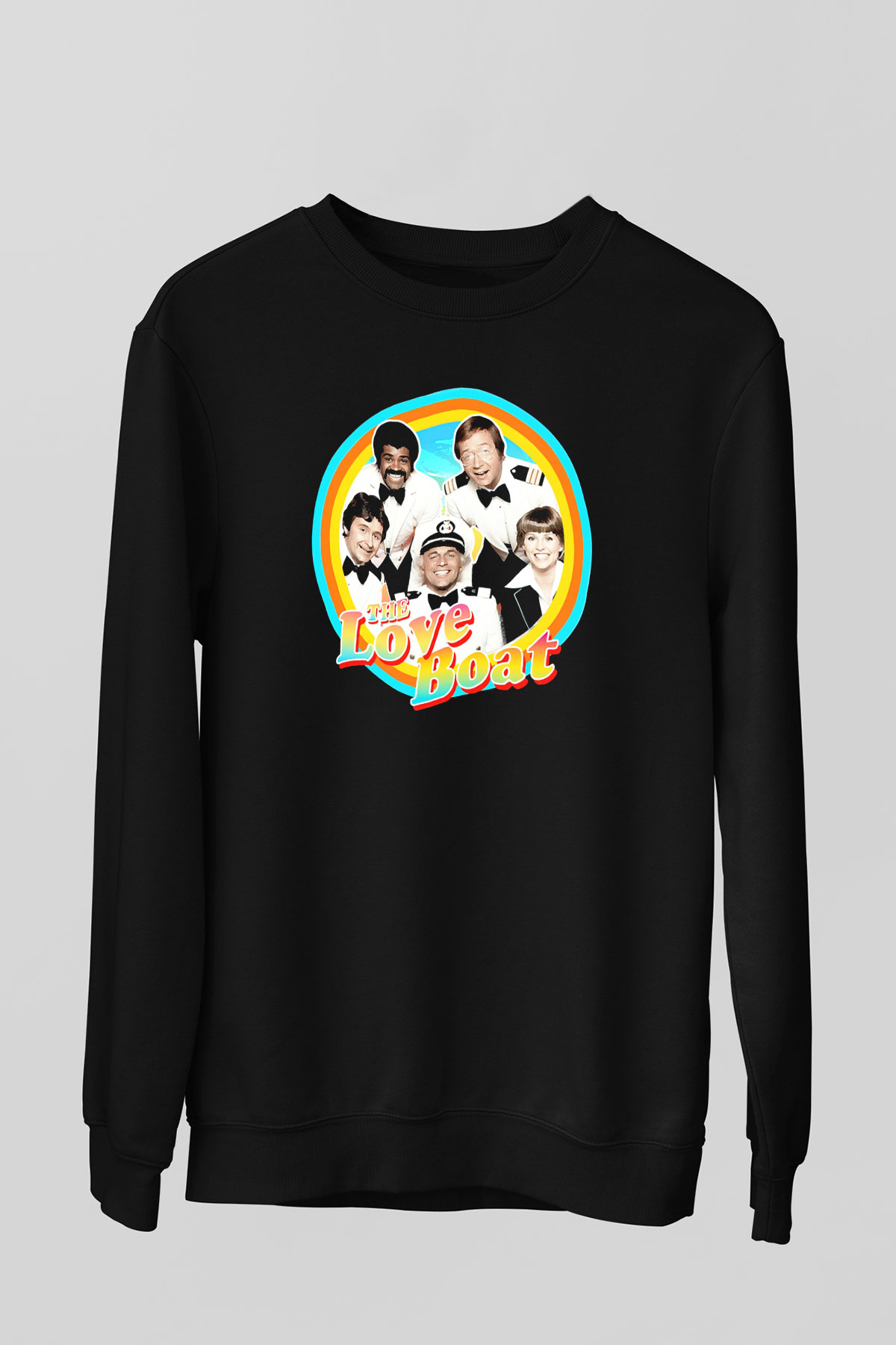 The Love Boat Siyah Unisex  Sweatshirt