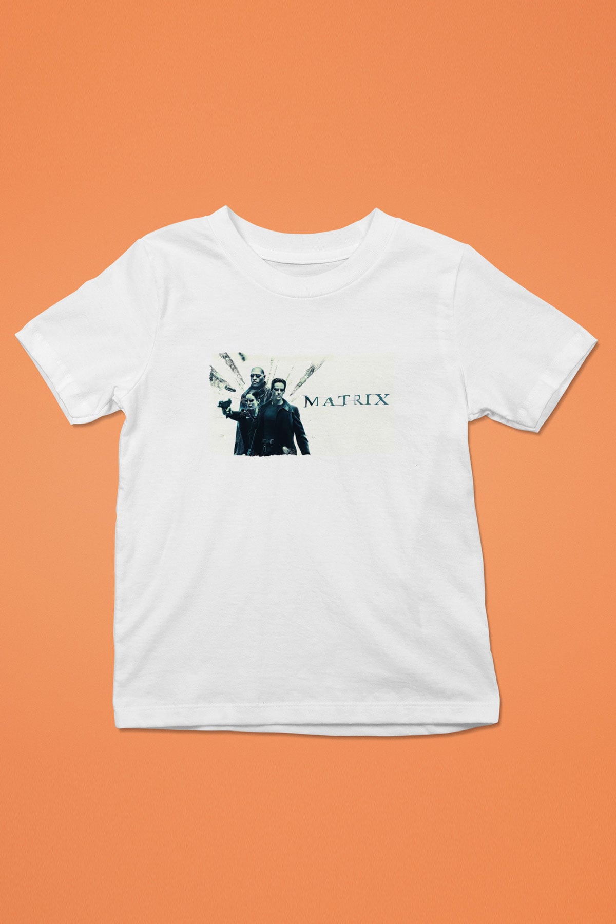 The Matrix Beyaz Unisex Çocuk Tişört