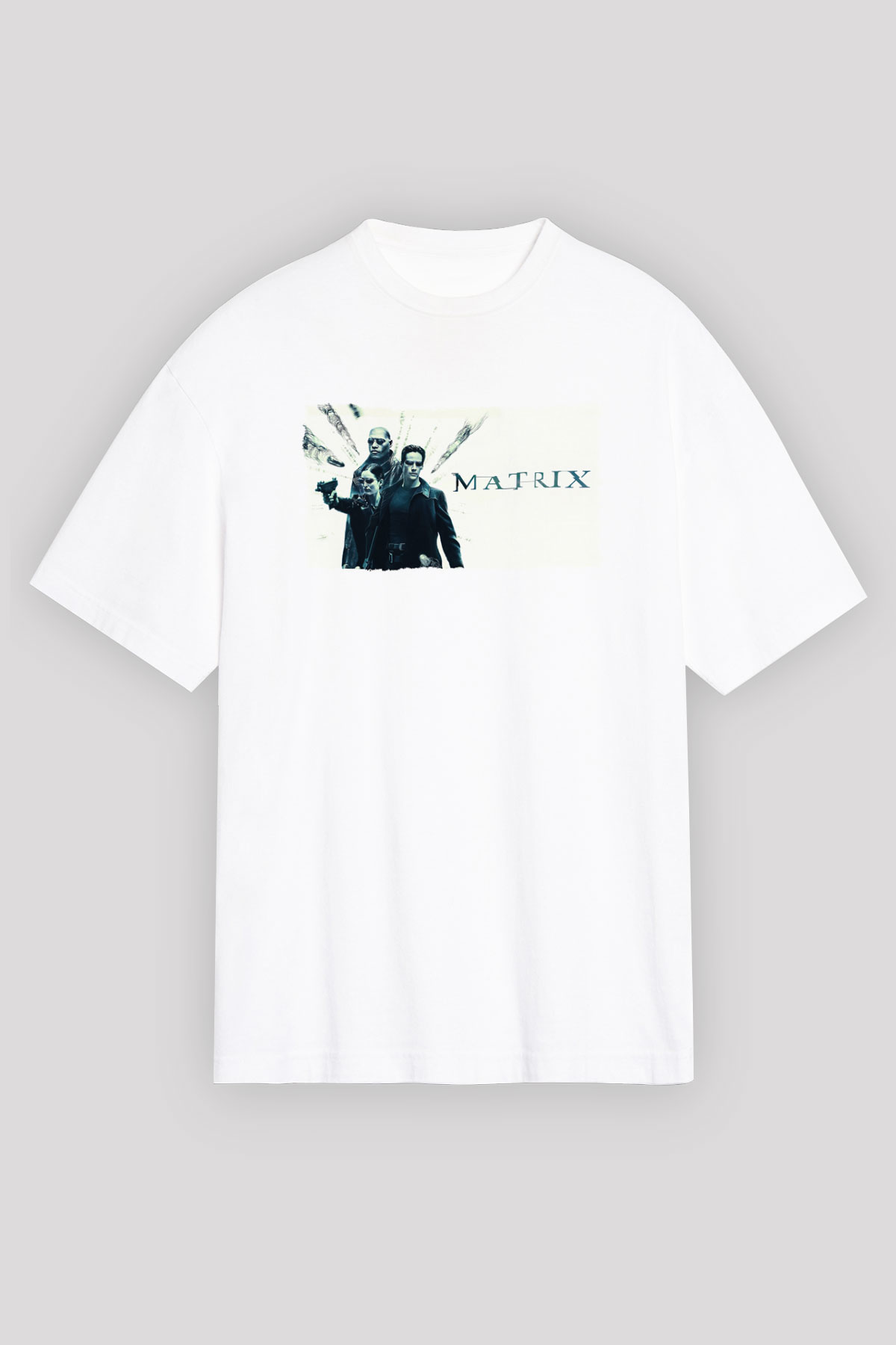 The Matrix Beyaz Unisex Tişört T-Shirt