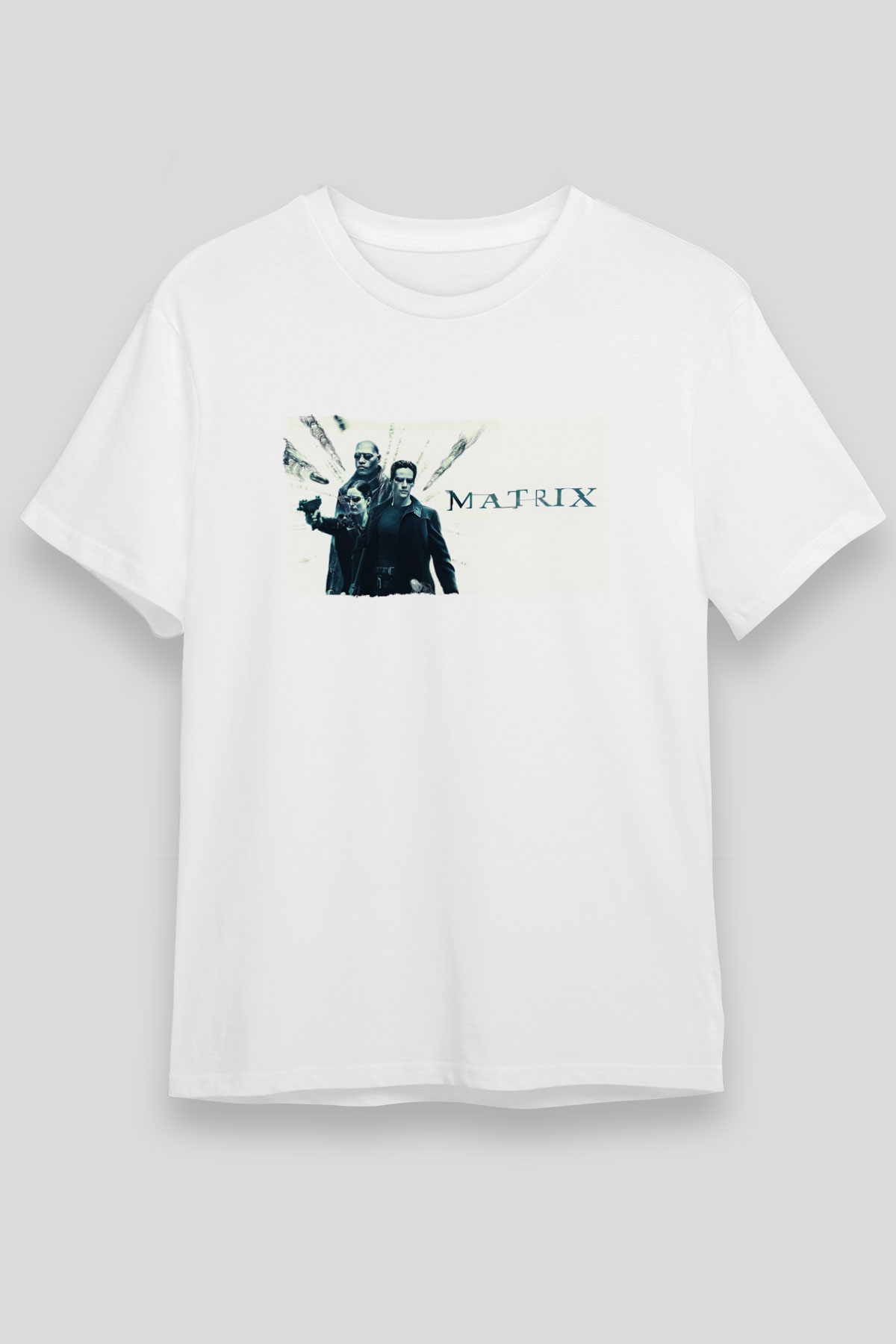 The Matrix Beyaz Unisex Tişört T-Shirt