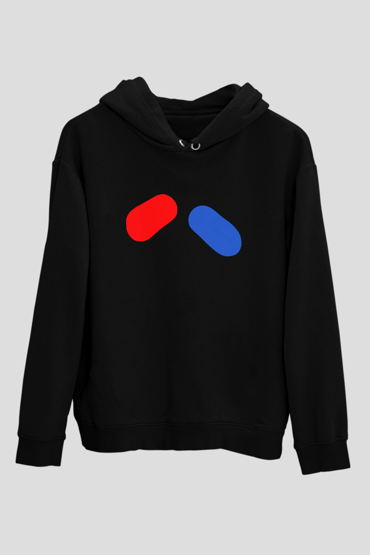 The Matrix Siyah Unisex Kapşonlu Sweatshirt