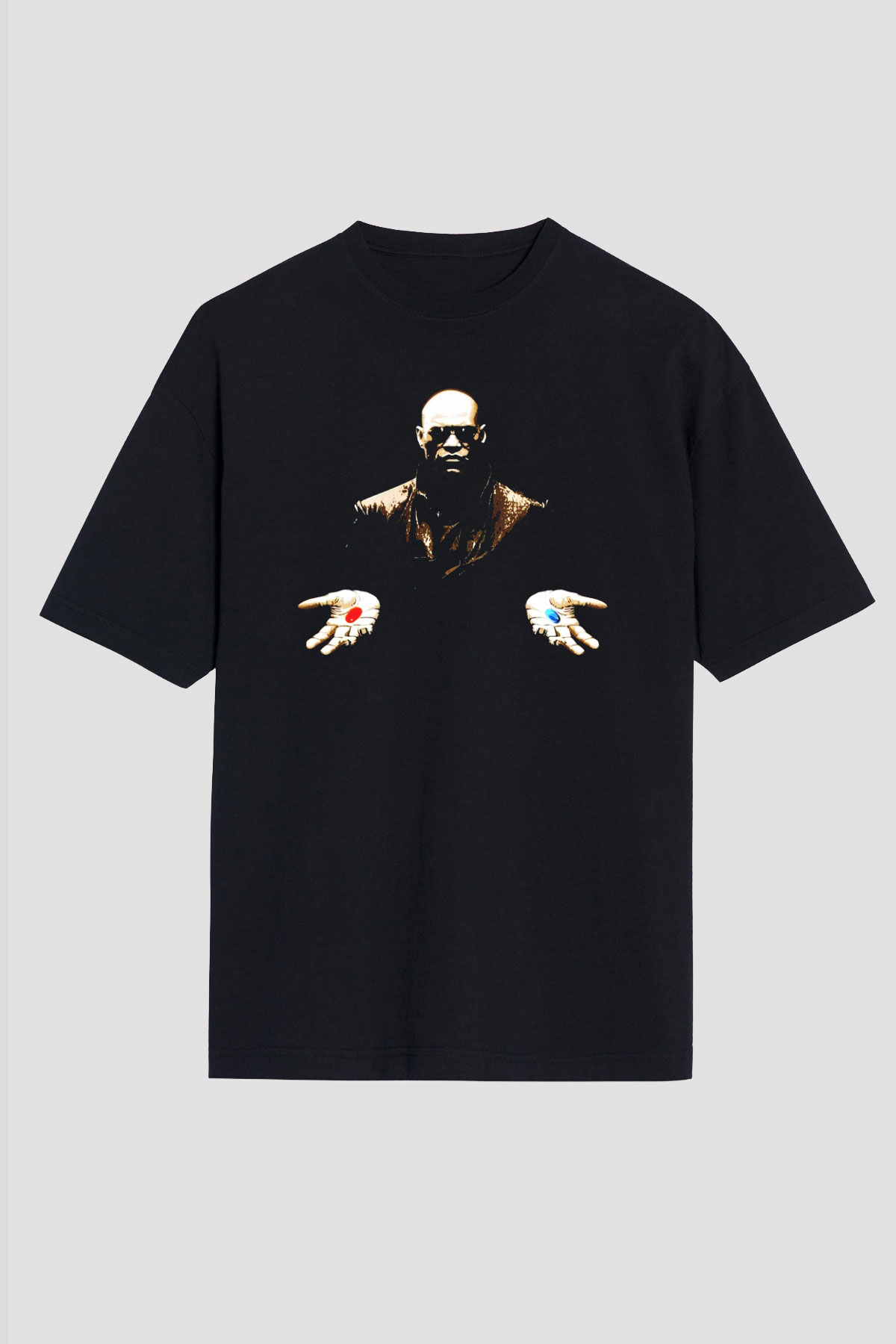 The Matrix Siyah Unisex Oversize Tişört T-Shirt