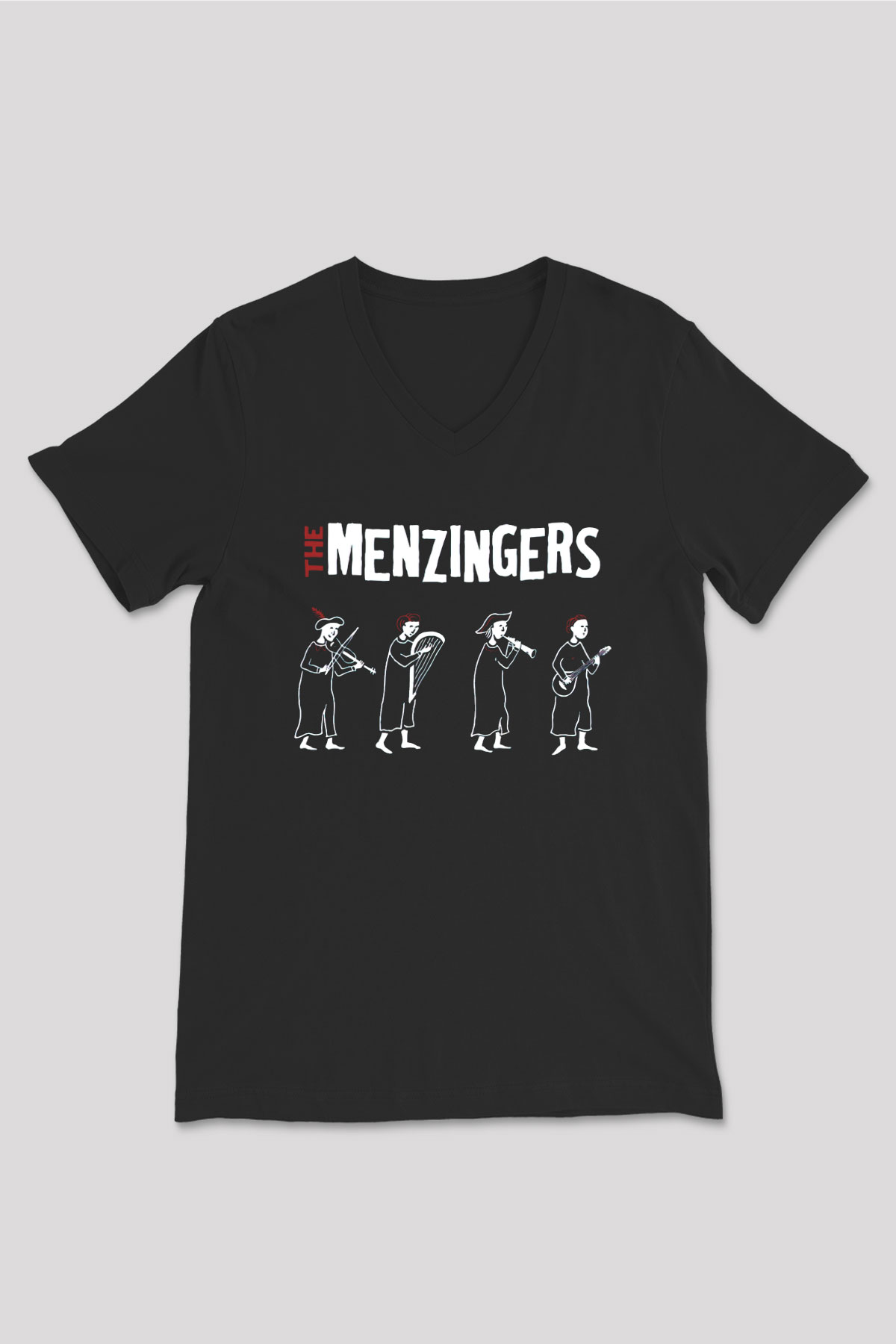 The Menzingers Siyah Unisex V Yaka Tişört
