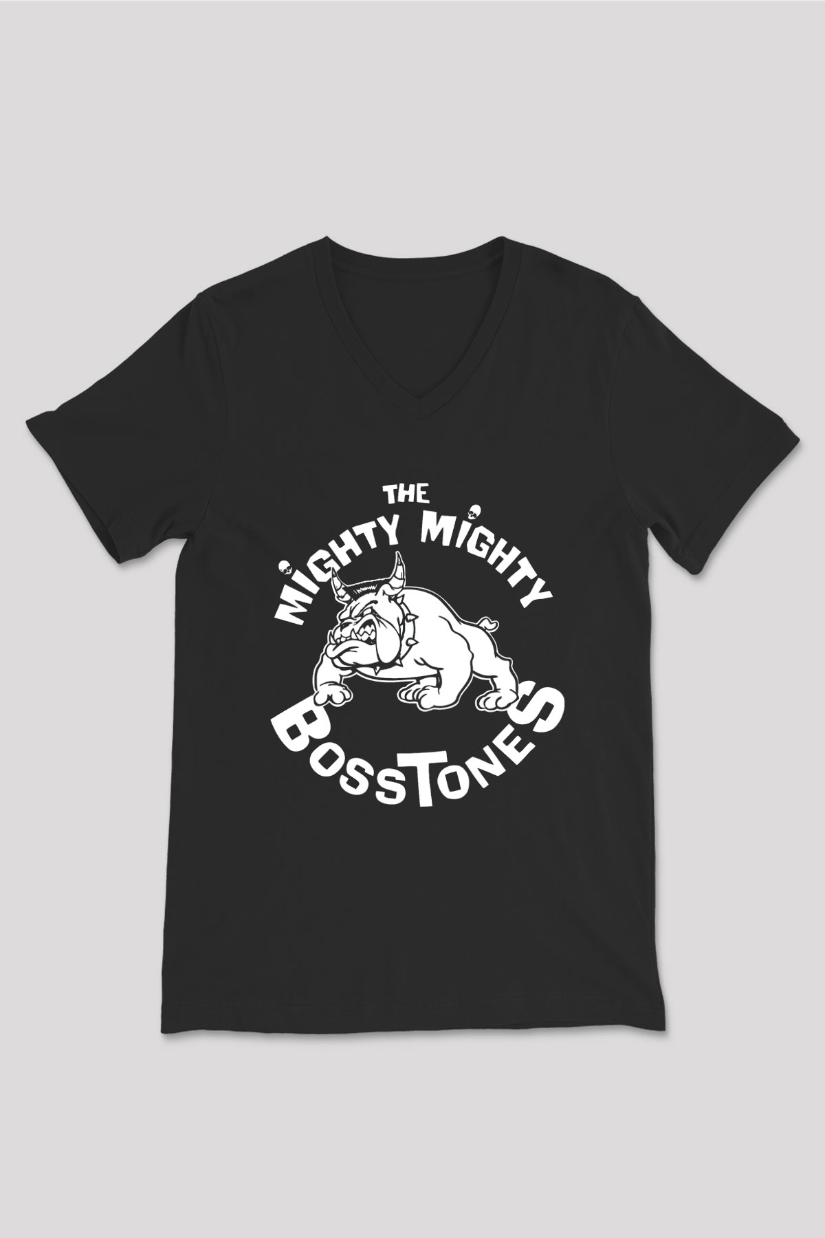 The Mighty Mighty Bosstones Siyah Unisex V Yaka Tişört