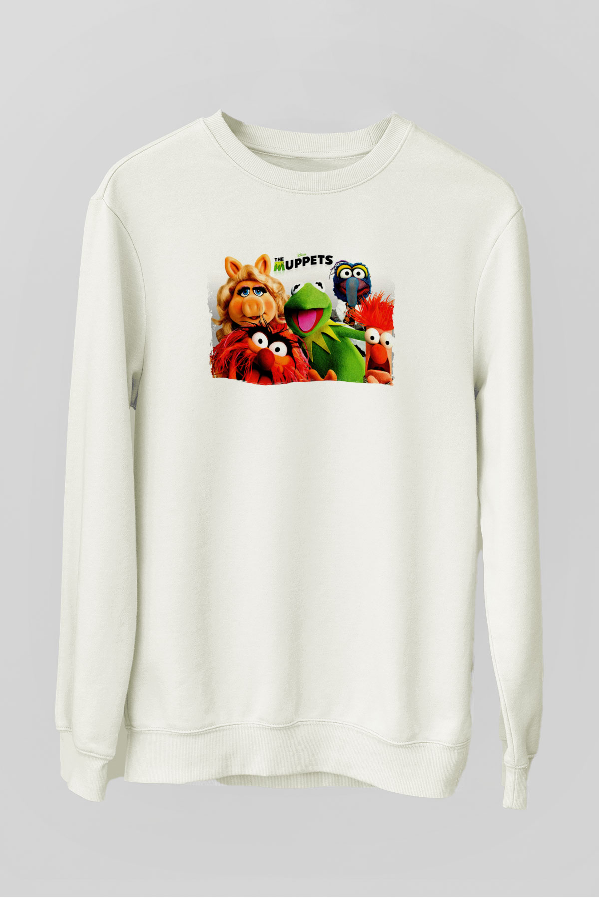 The Muppets Beyaz Unisex  Sweatshirt