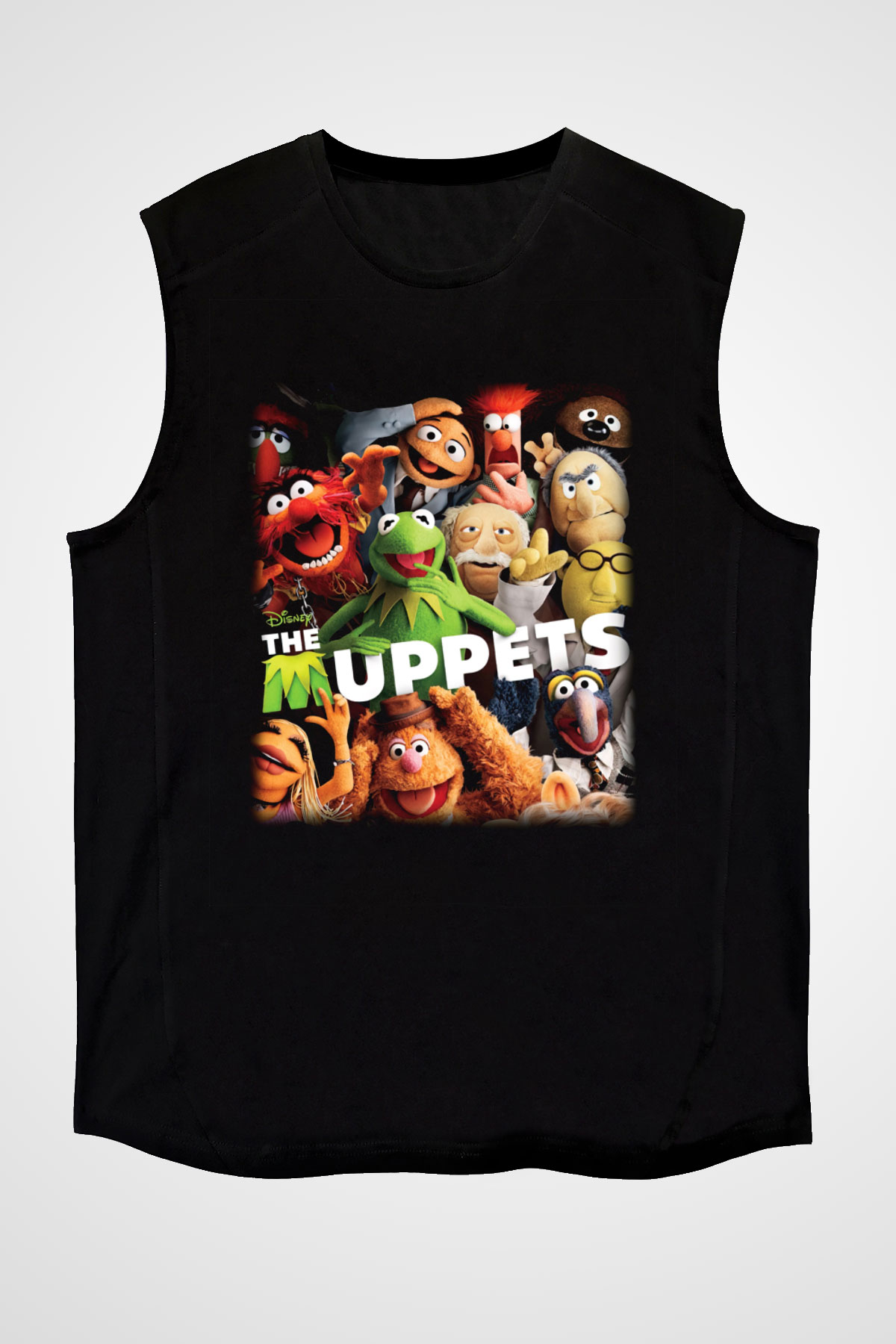 The Muppets Siyah Unisex Kolsuz Tişört
