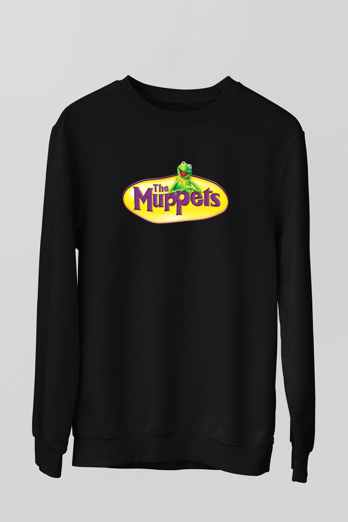 The Muppets Siyah Unisex Sweatshirt