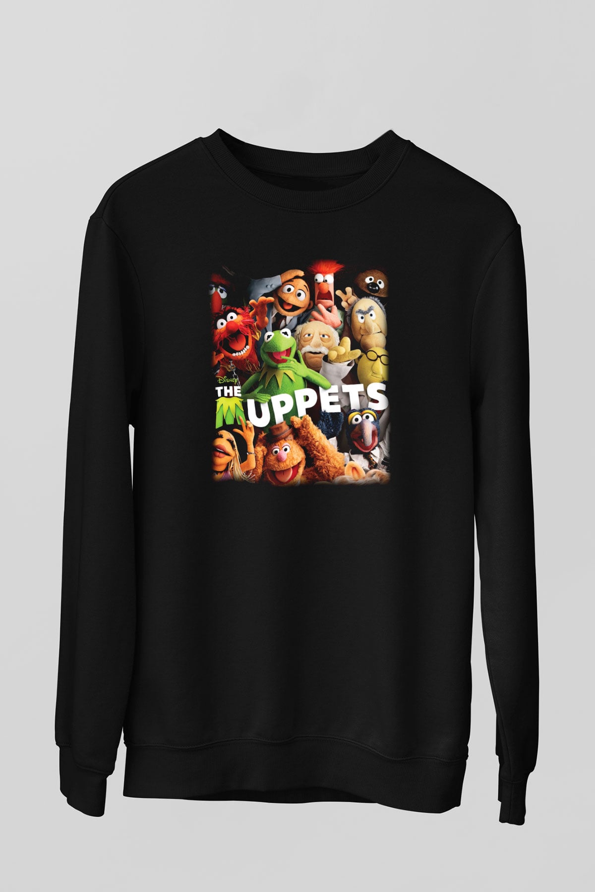 The Muppets Siyah Unisex Sweatshirt