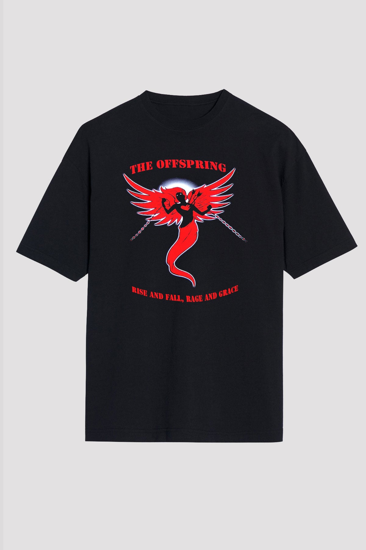 The Offspring Siyah Unisex Oversize Tişört T-Shirt