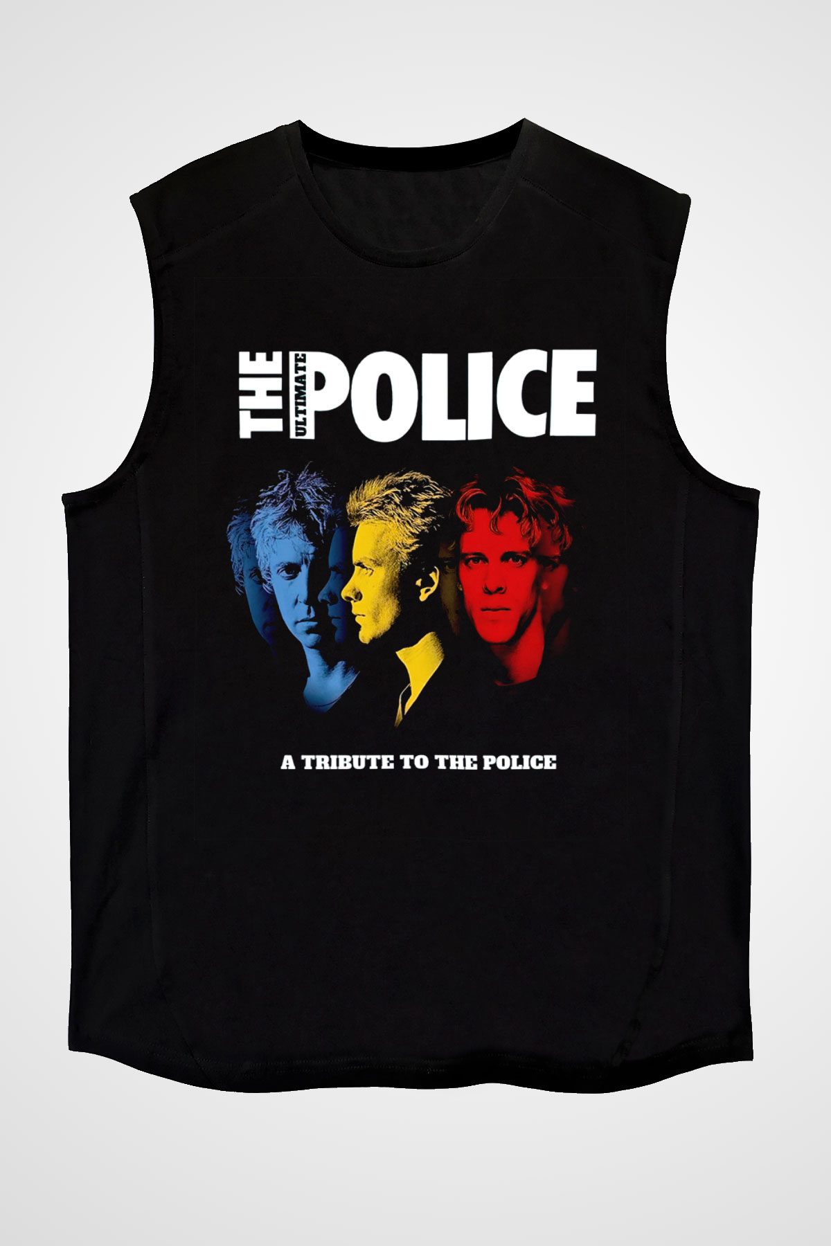 The Police Siyah Unisex Kolsuz Tişört
