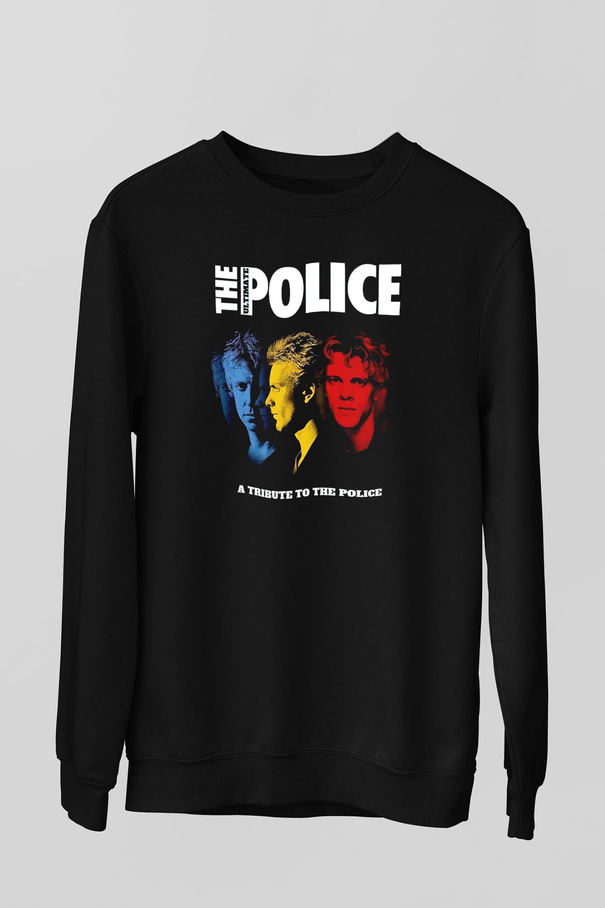 The Police Siyah Unisex Sweatshirt