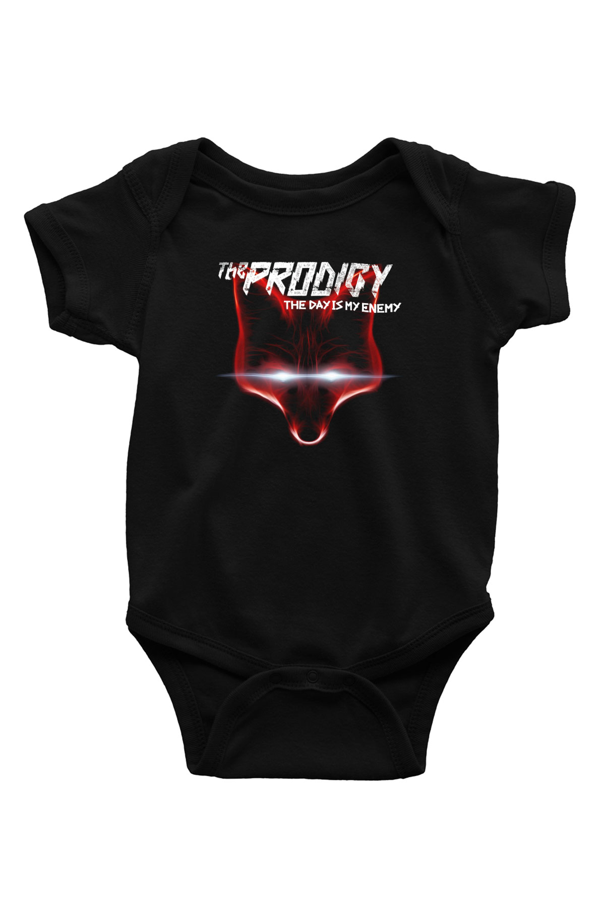 The Prodigy Baskılı Siyah Bebek Body - Zıbın