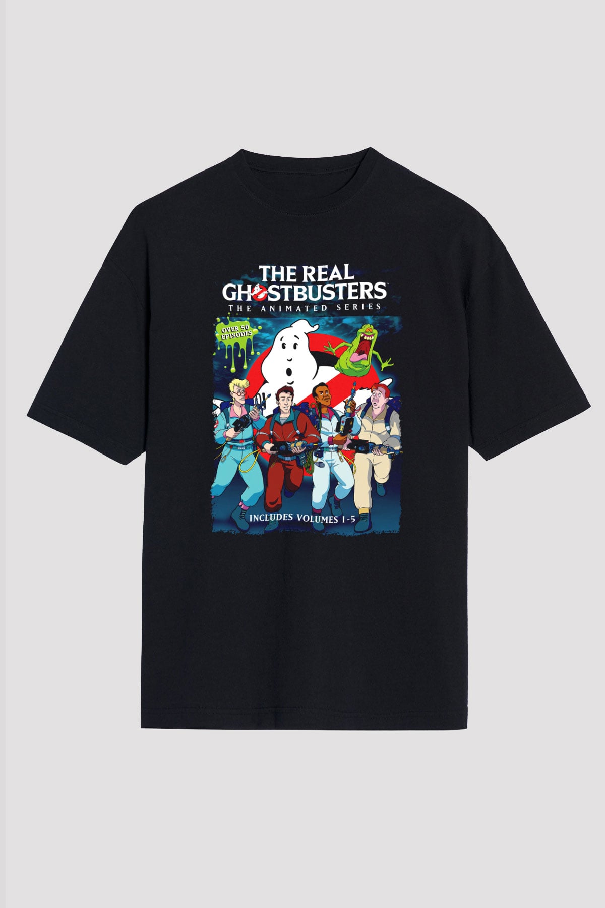 The Real Ghostbusters Hayalet Avcıları Siyah Unisex Tişört
