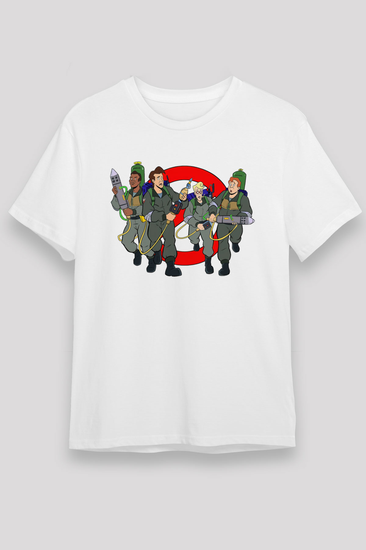 The Real Ghostbusters Hayalet Avcıları Beyaz Unisex Tişört