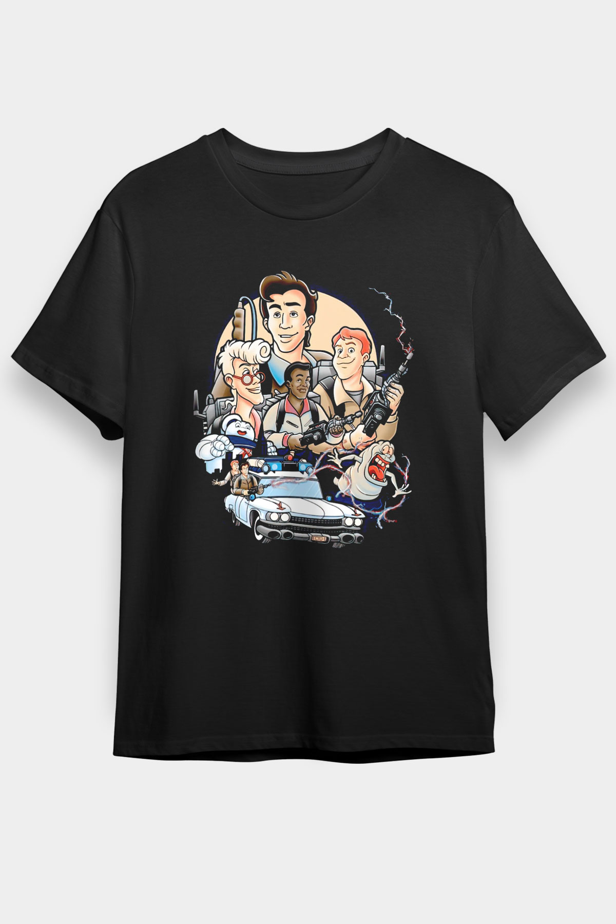 The Real Ghostbusters Hayalet Avcıları Siyah Unisex Tişört