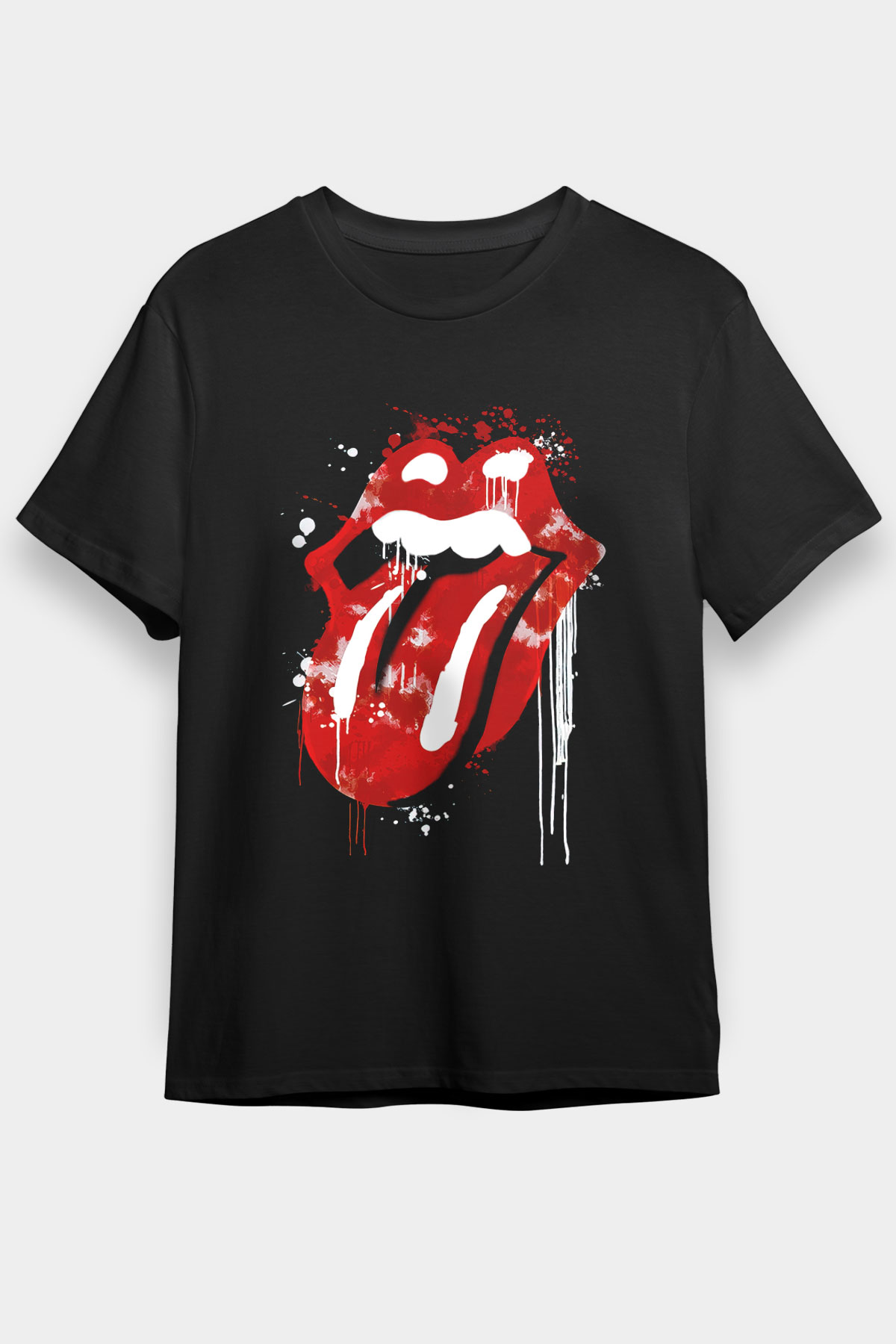 The Rolling Stones Logo Black Unisex Tee - STREETWEAR