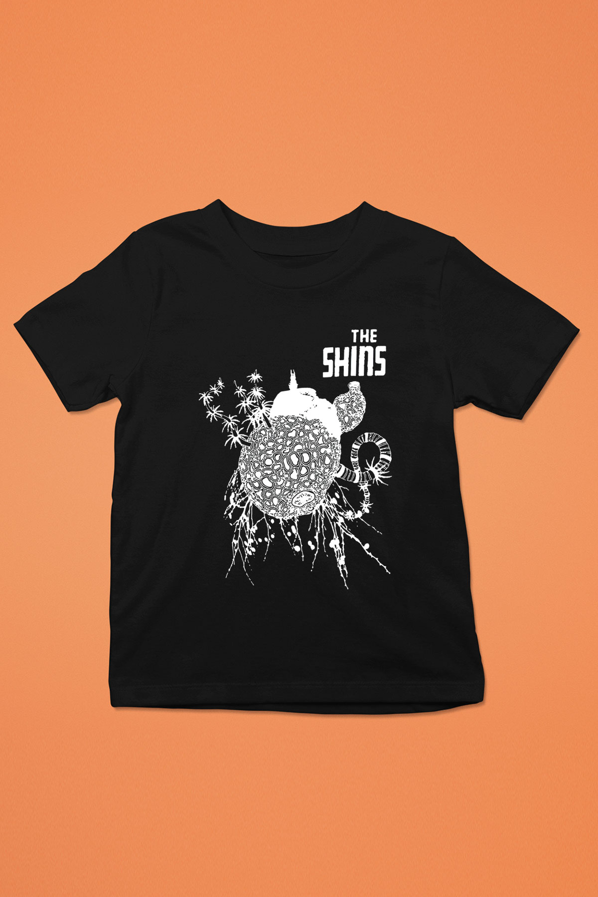 The Shins Baskılı Siyah Unisex Çocuk Tişört