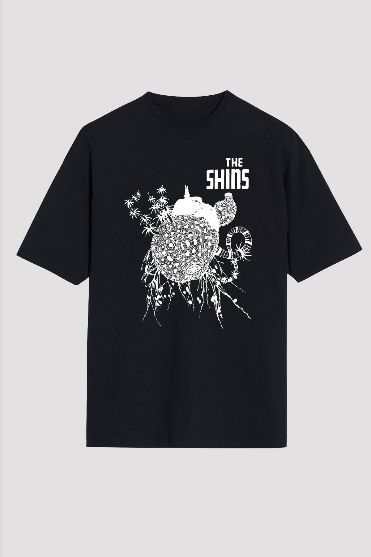 The Shins Siyah Unisex Oversize Tişört T-Shirt