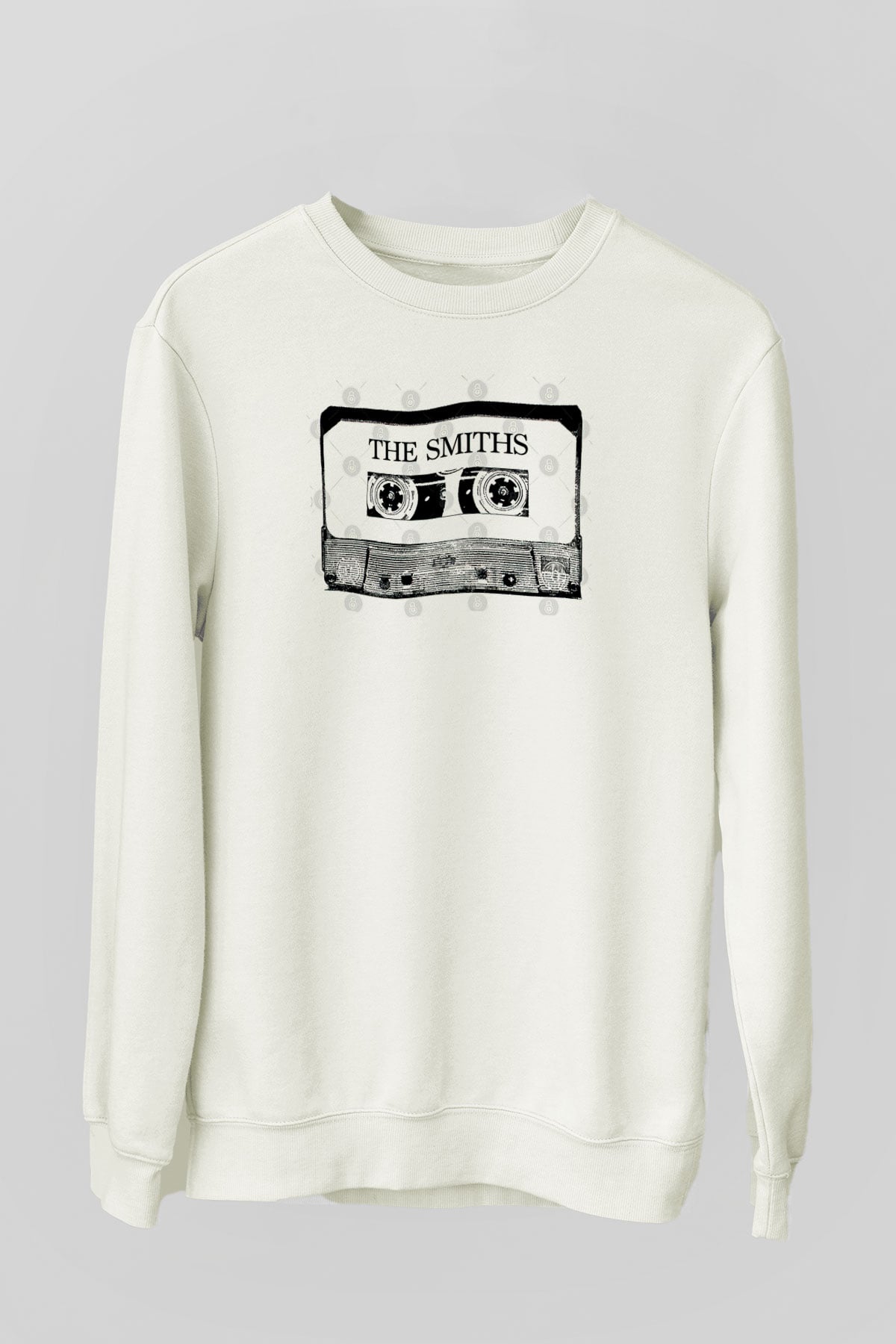 The Smiths Baskılı Beyaz Unisex Sweatshirt