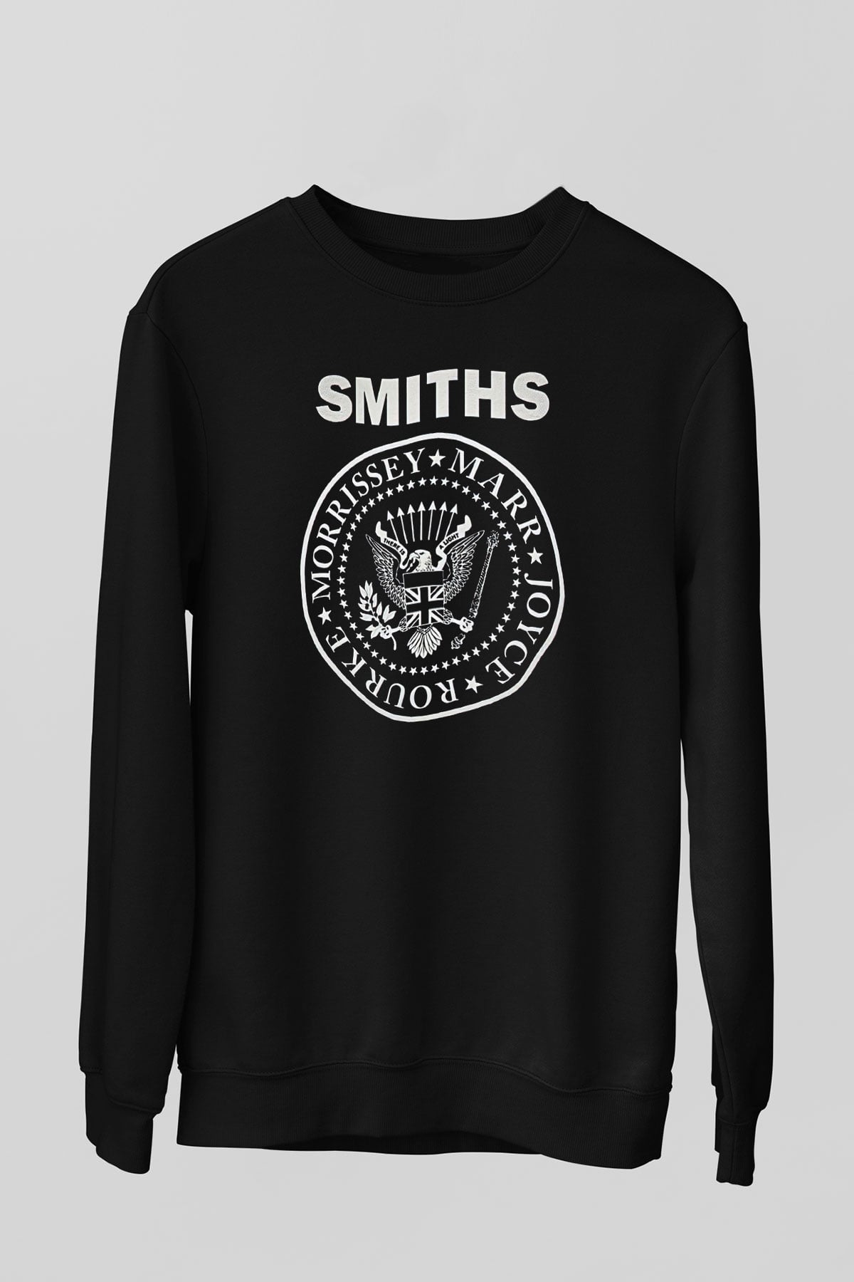 The Smiths Baskılı Unisex Siyah Sweatshirt