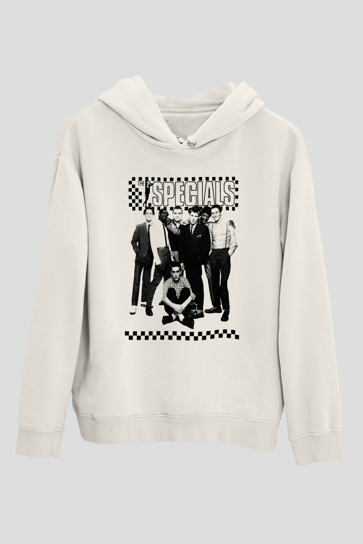 The Specials Beyaz Unisex Kapşonlu Sweatshirt