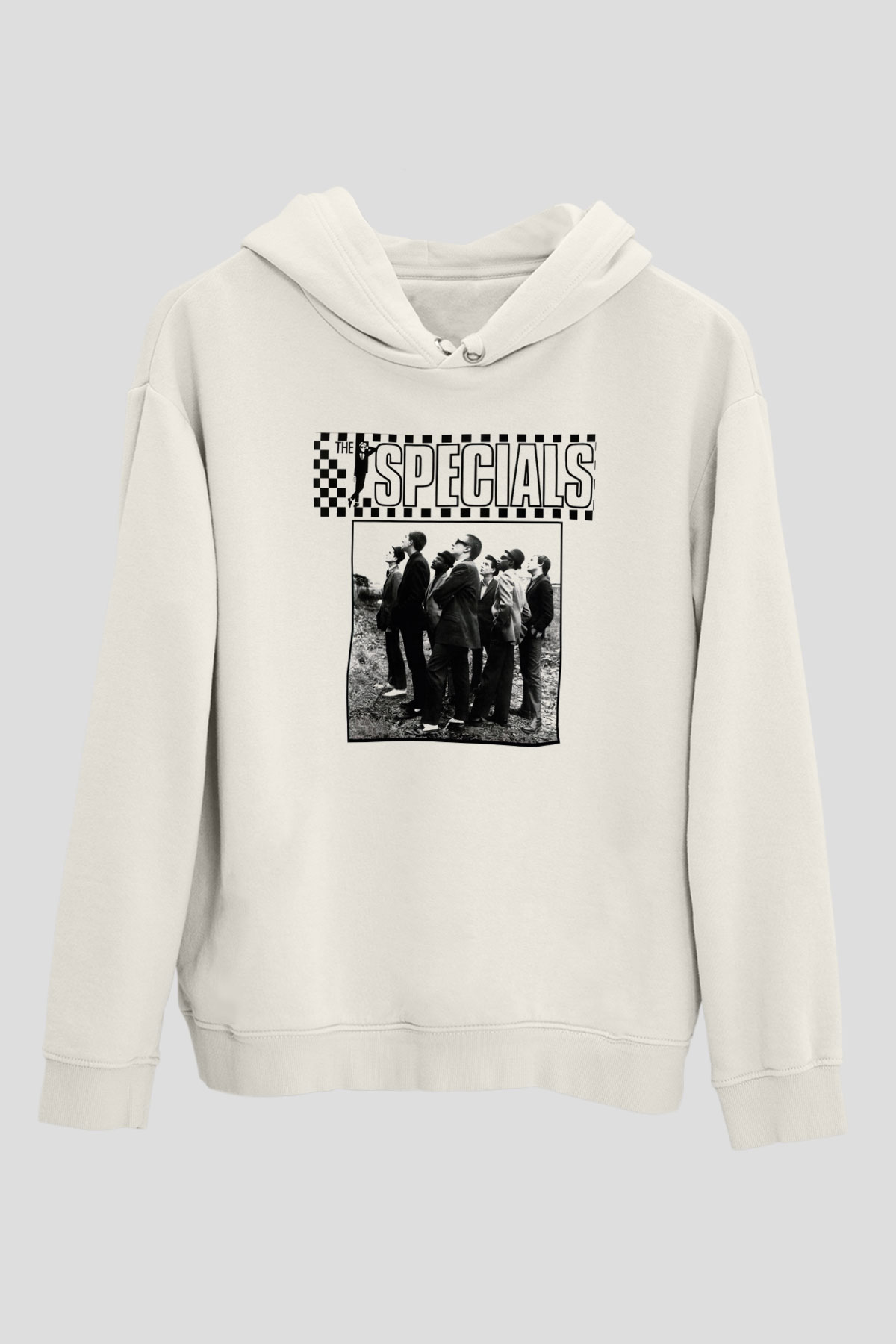 The Specials Beyaz Unisex Kapşonlu Sweatshirt