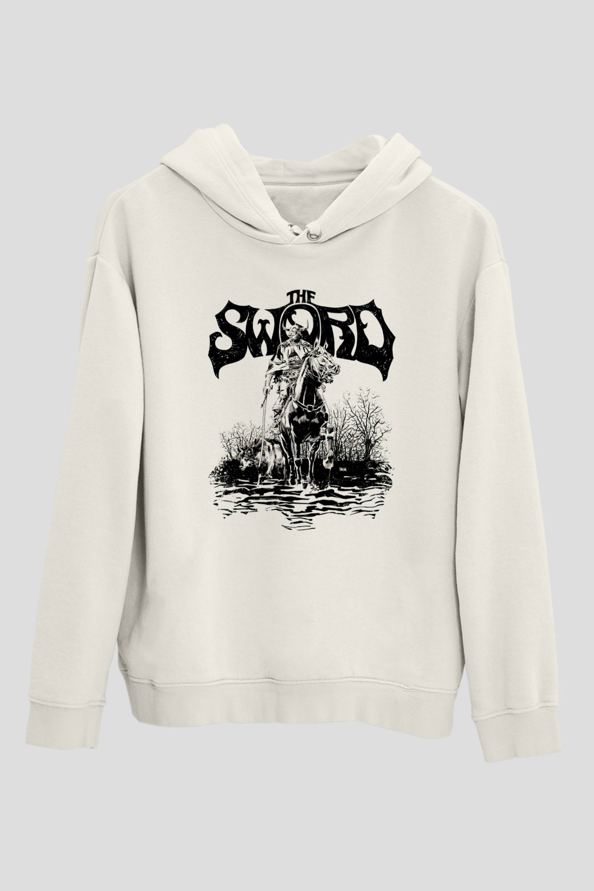The Sword Beyaz Unisex Hoodie