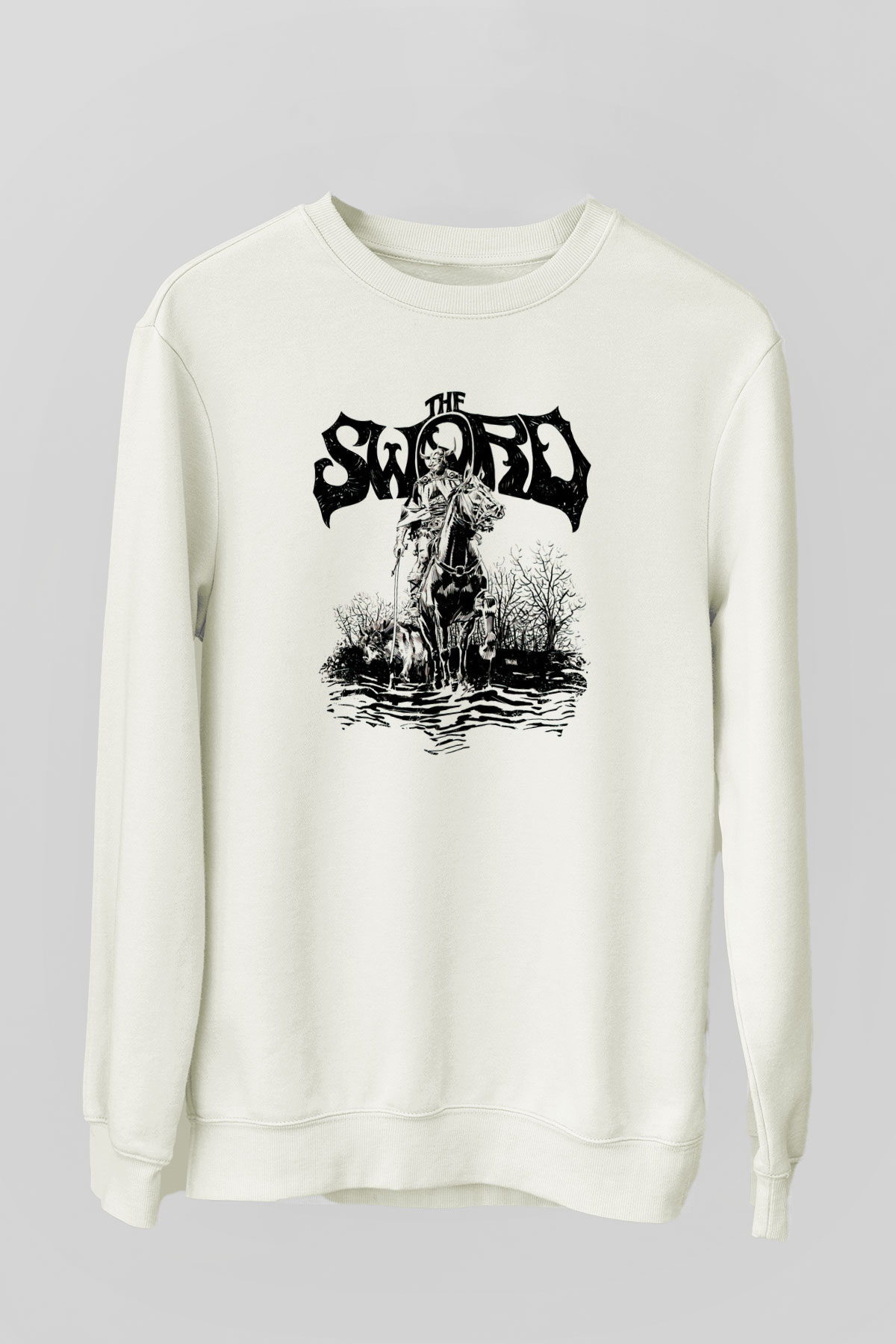 The Sword Beyaz Unisex Sweatshirt