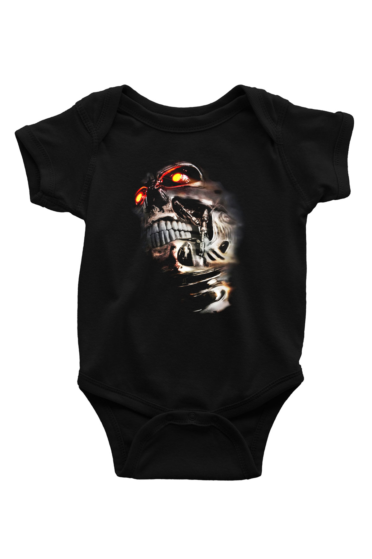 The Terminator Baskılı Siyah Bebek Body - Zıbın