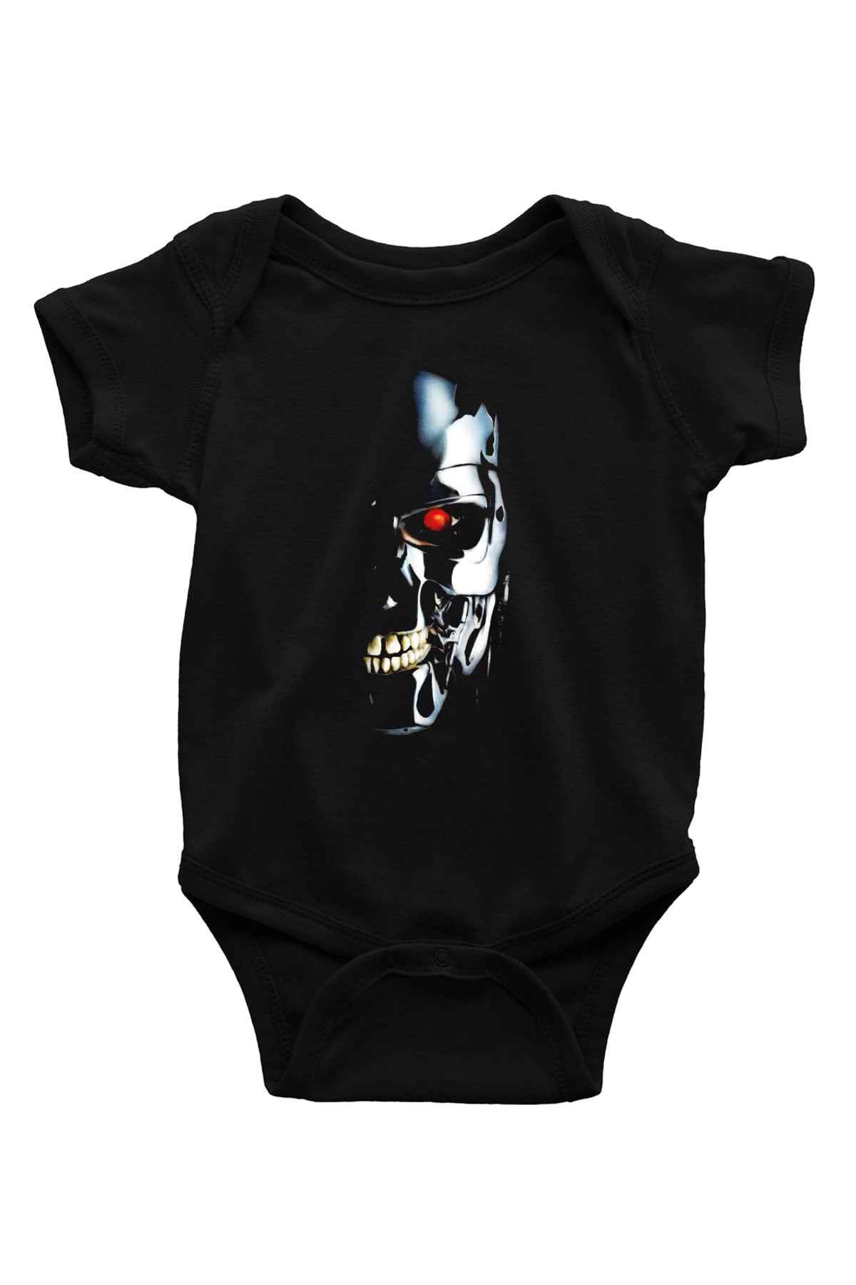 The Terminator Baskılı Siyah Bebek Body - Zıbın