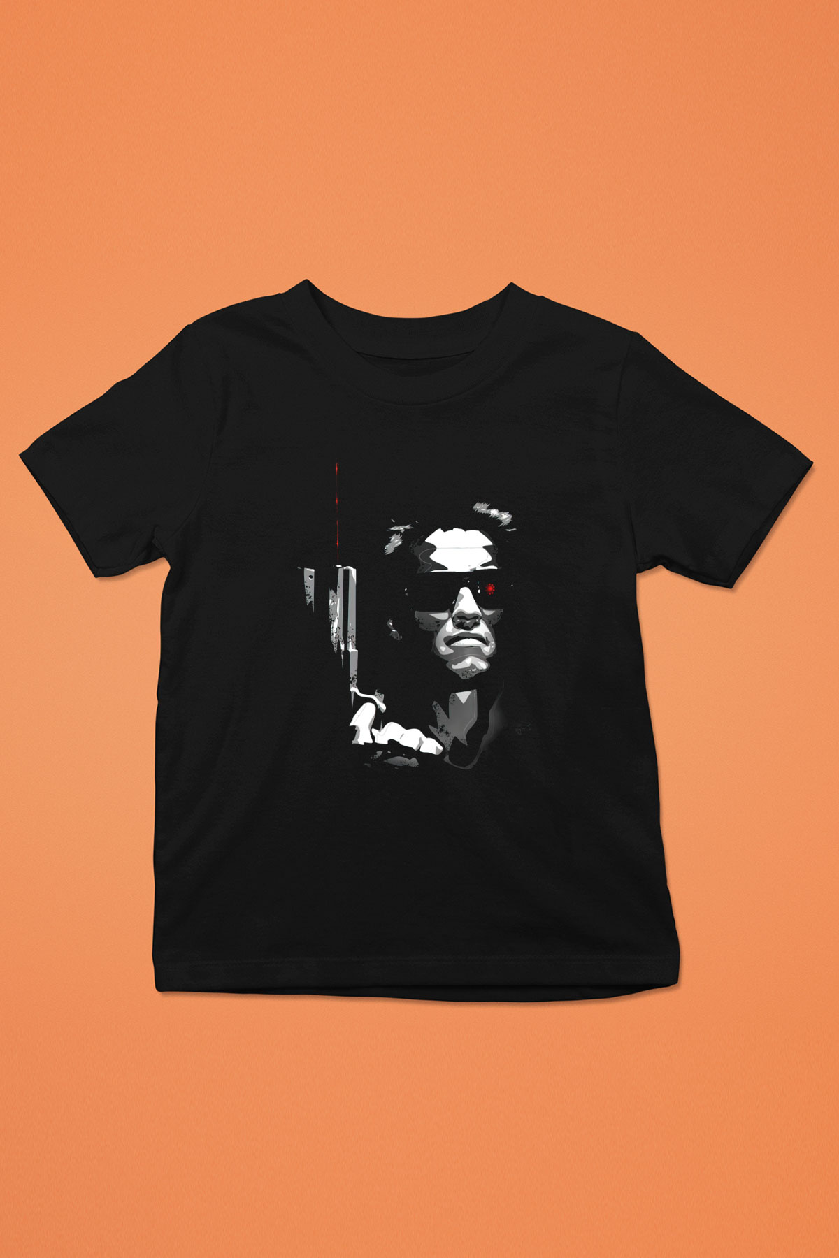 The Terminator Baskılı Siyah Unisex Çocuk Tişört