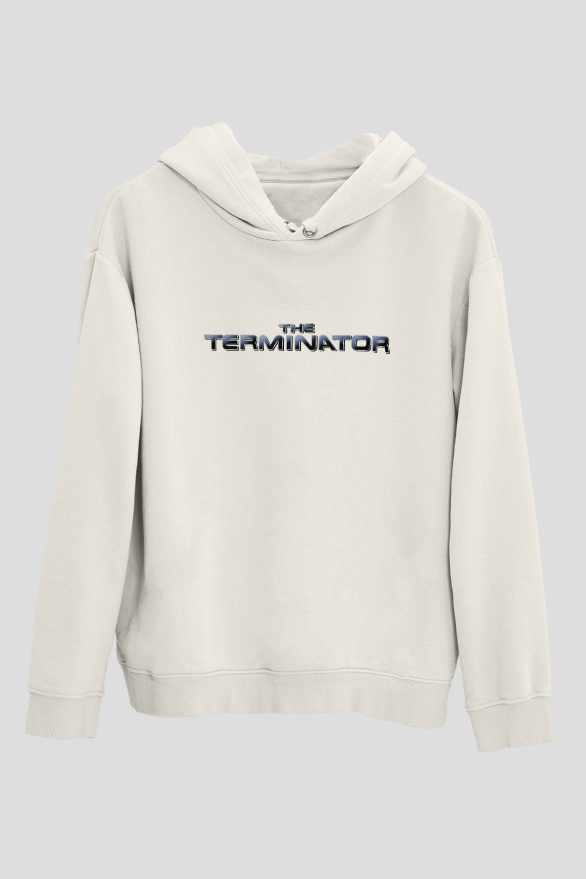 The Terminator Beyaz Unisex Hoodie