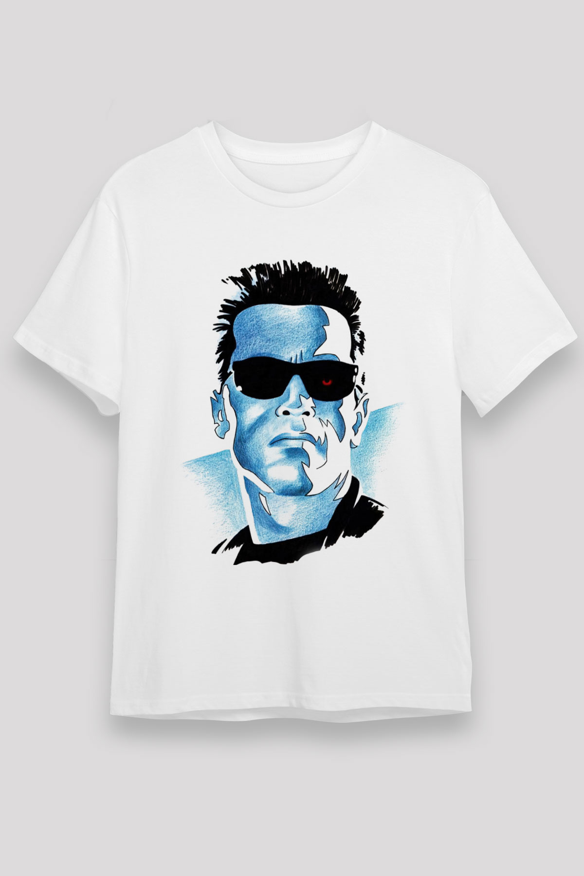 The Terminator Beyaz Unisex Tişört T-Shirt
