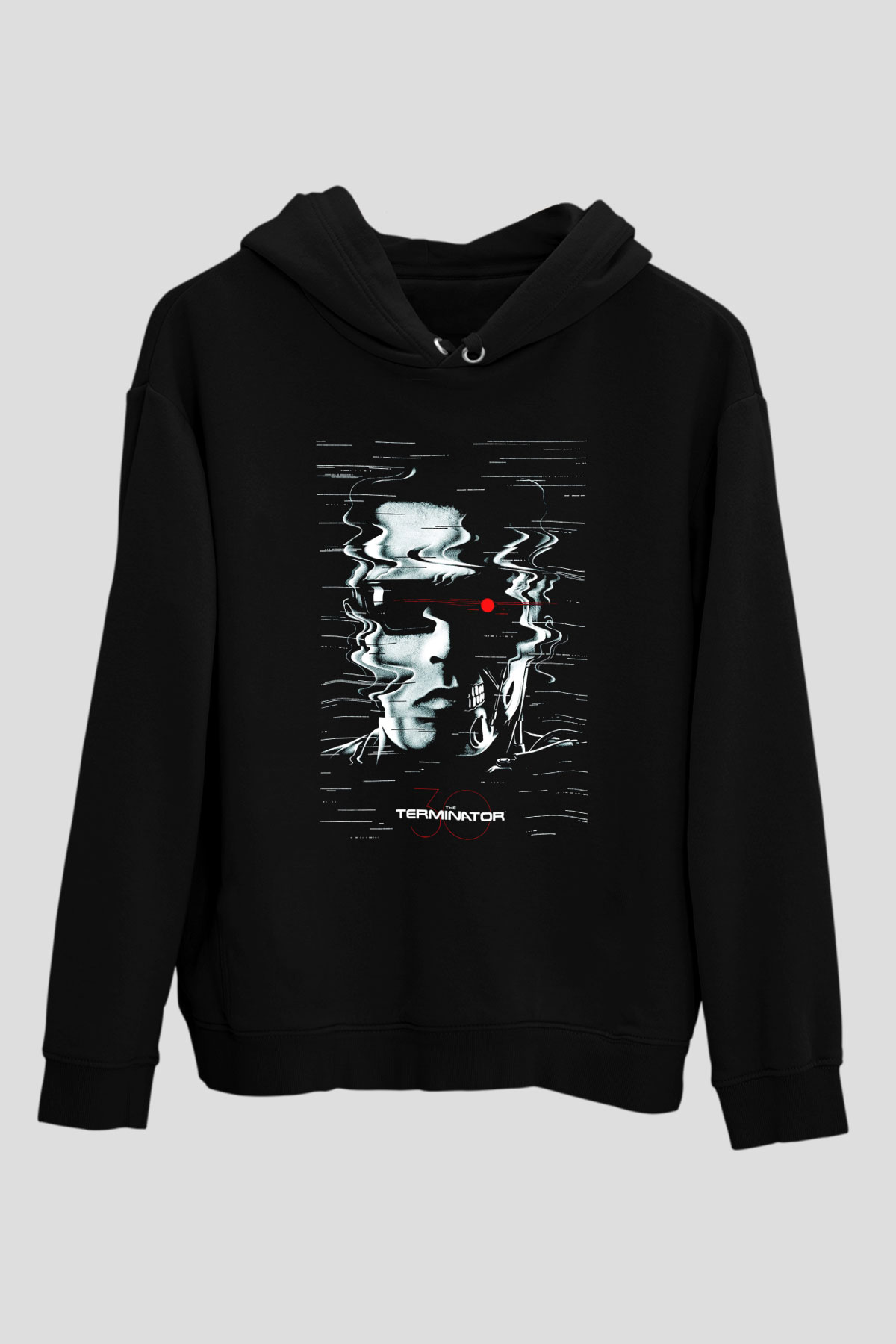 The Terminator Siyah Unisex Kapşonlu Sweatshirt