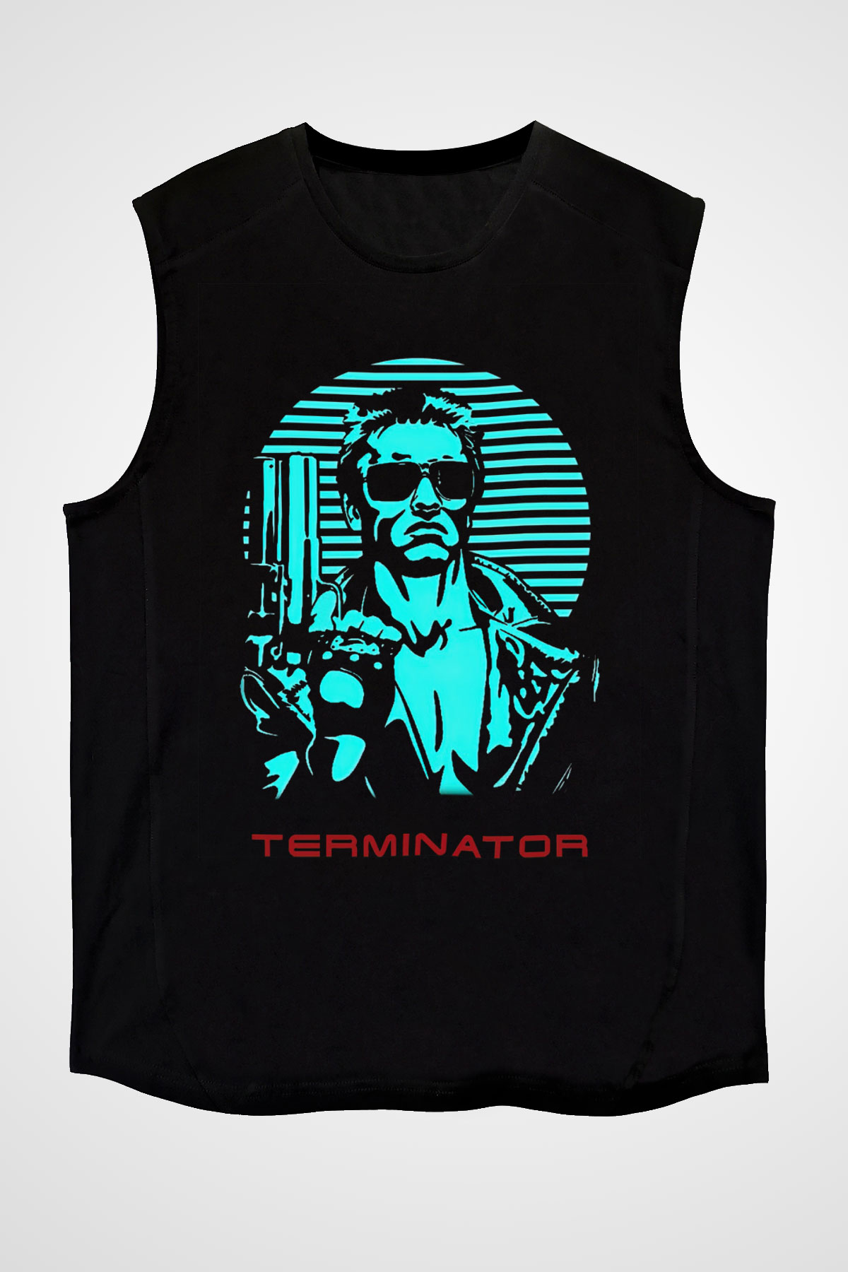 The Terminator Siyah Unisex Kolsuz Tişört