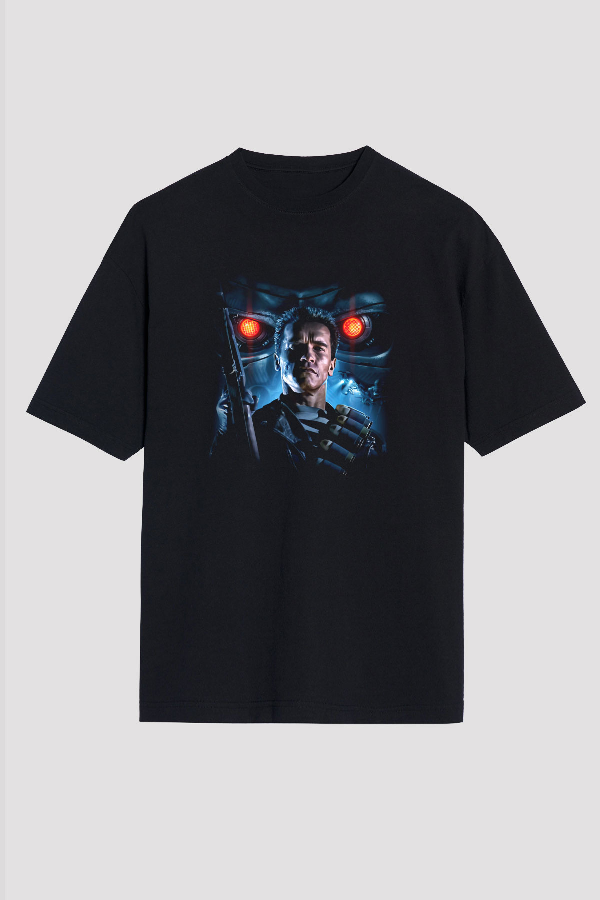 The Terminator Siyah Unisex Oversize Tişört T-Shirt