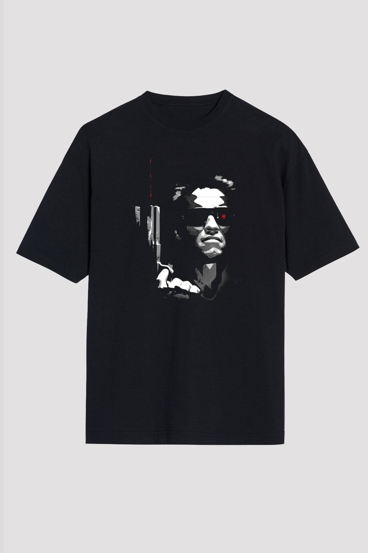 The Terminator Siyah Unisex Oversize Tişört T-Shirt