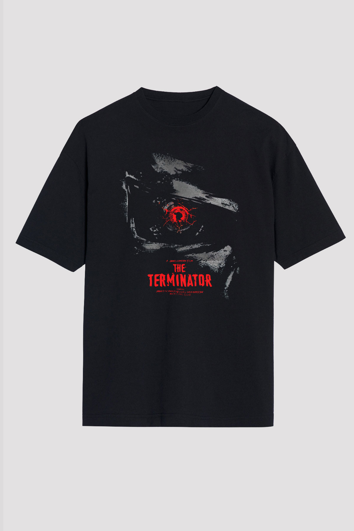 The Terminator Siyah Unisex Oversize Tişört T-Shirt