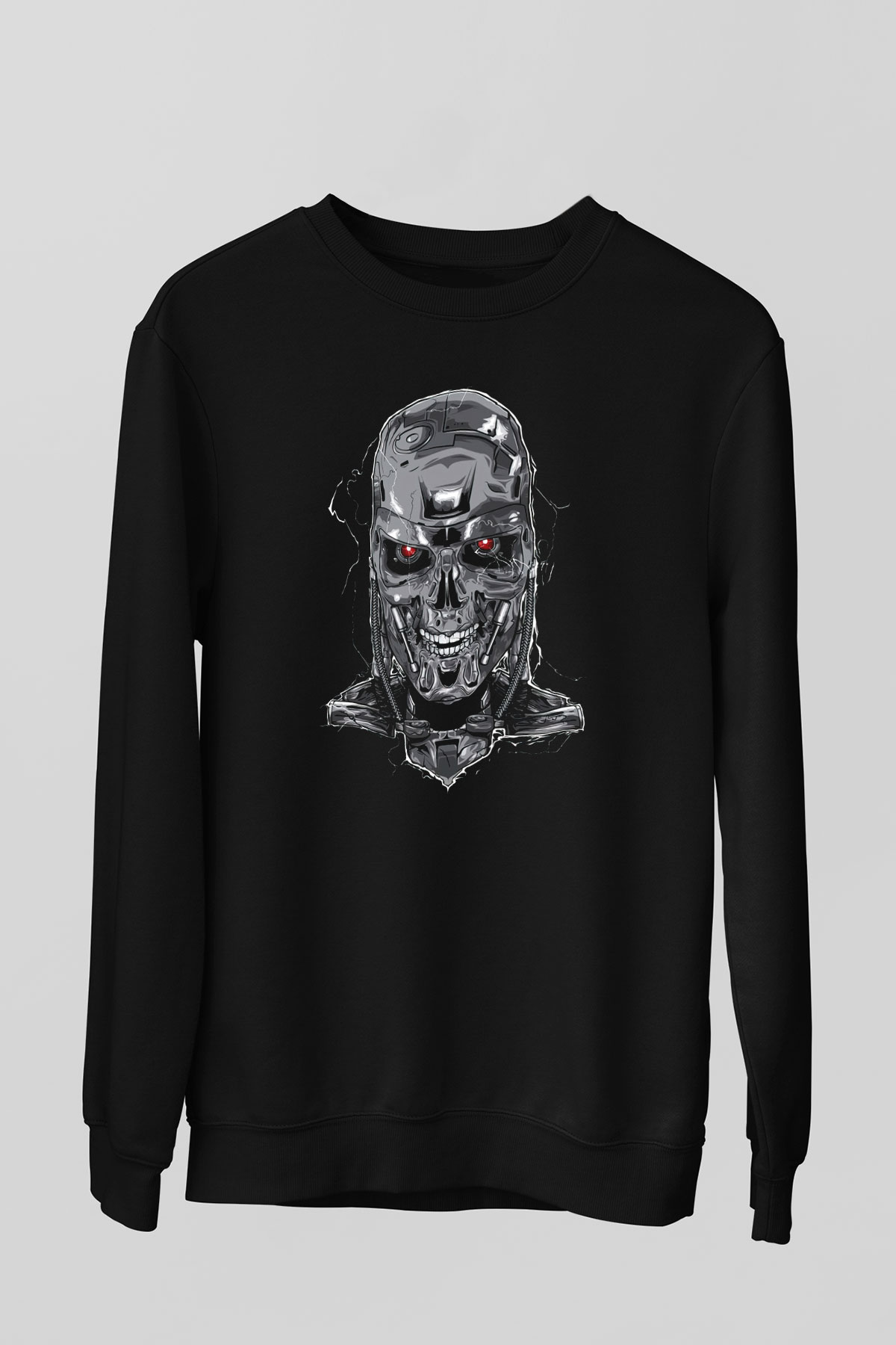 The Terminator Siyah Unisex Sweatshirt