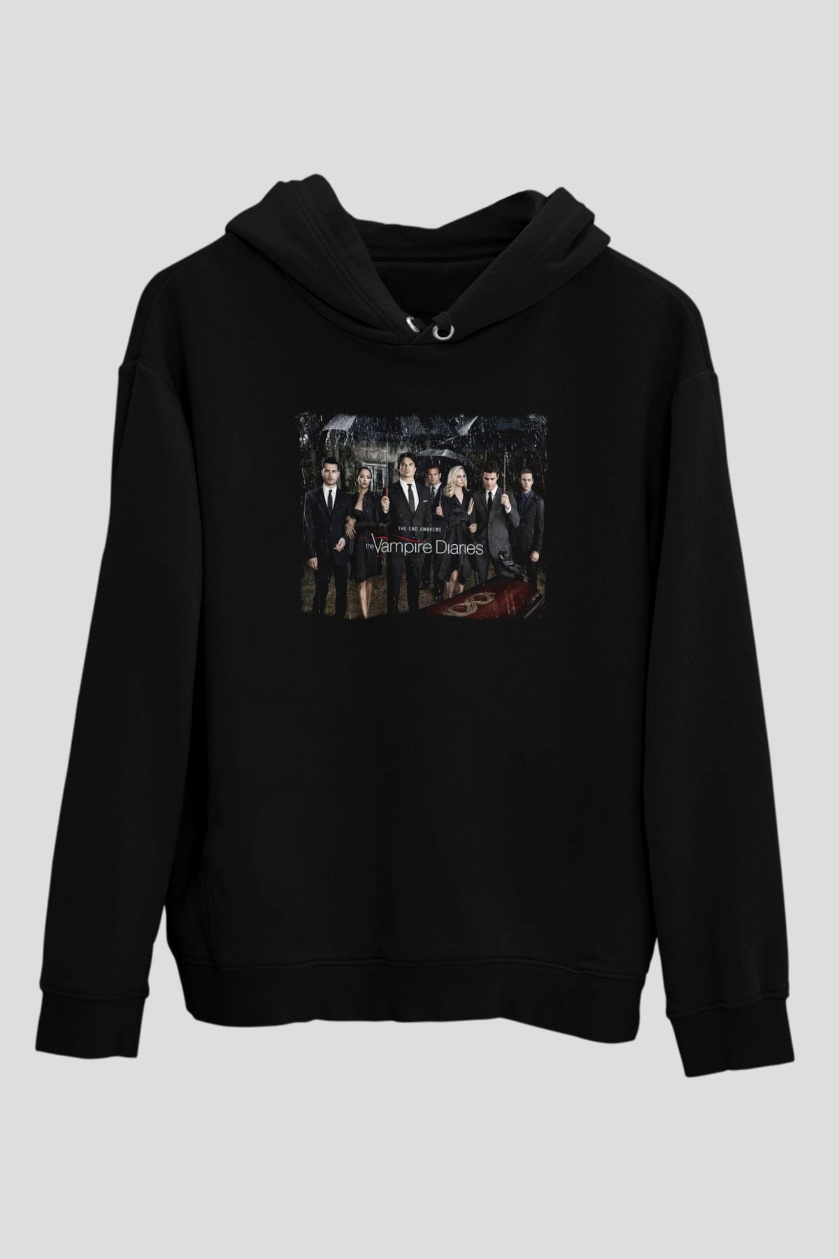 The Vampire Diaries Siyah Unisex Hoodie