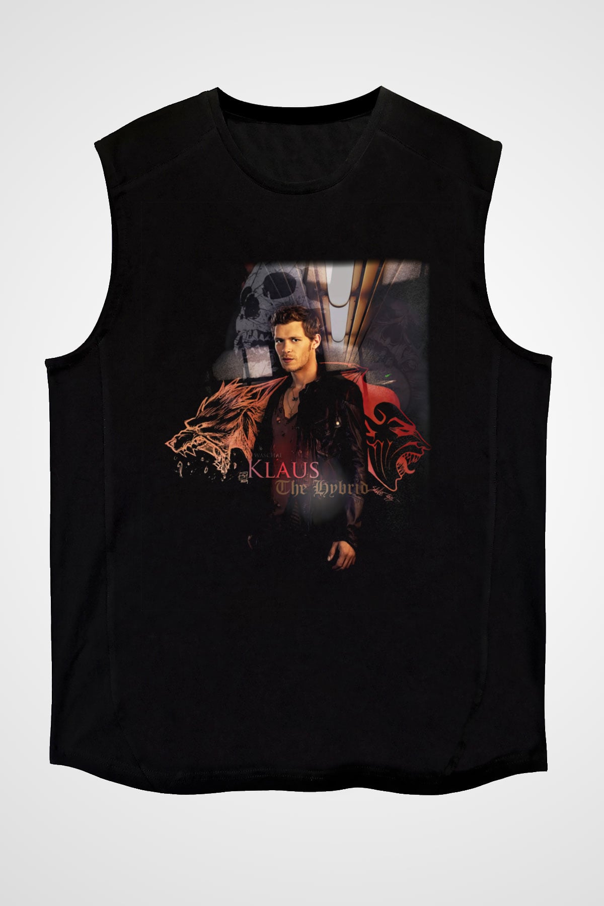The Vampire Diaries Siyah Unisex Kolsuz Tişört
