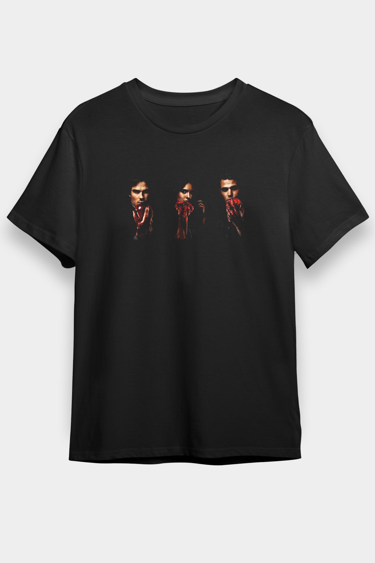 The Vampire Diaries Siyah Unisex Graphic Tee - STREETWEAR