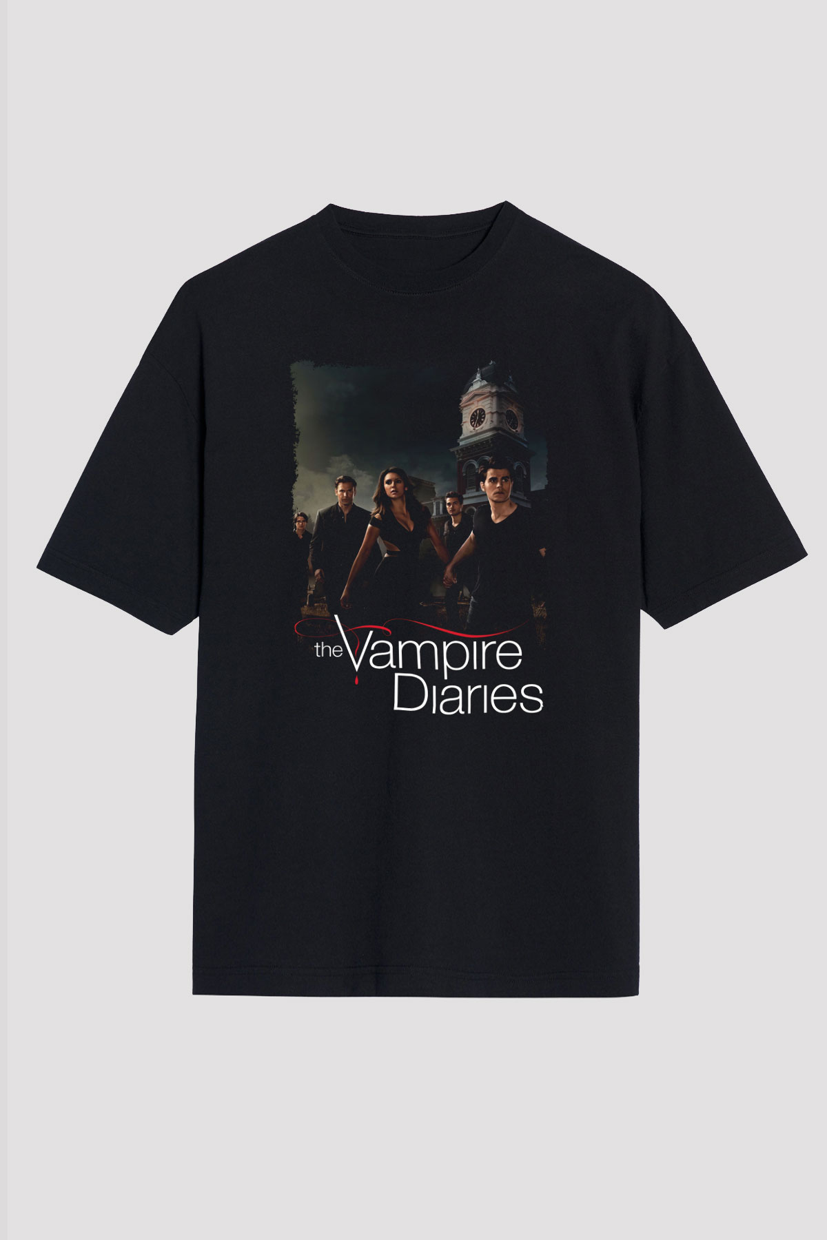 The Vampire Diaries Siyah Unisex Tişört T-Shirt