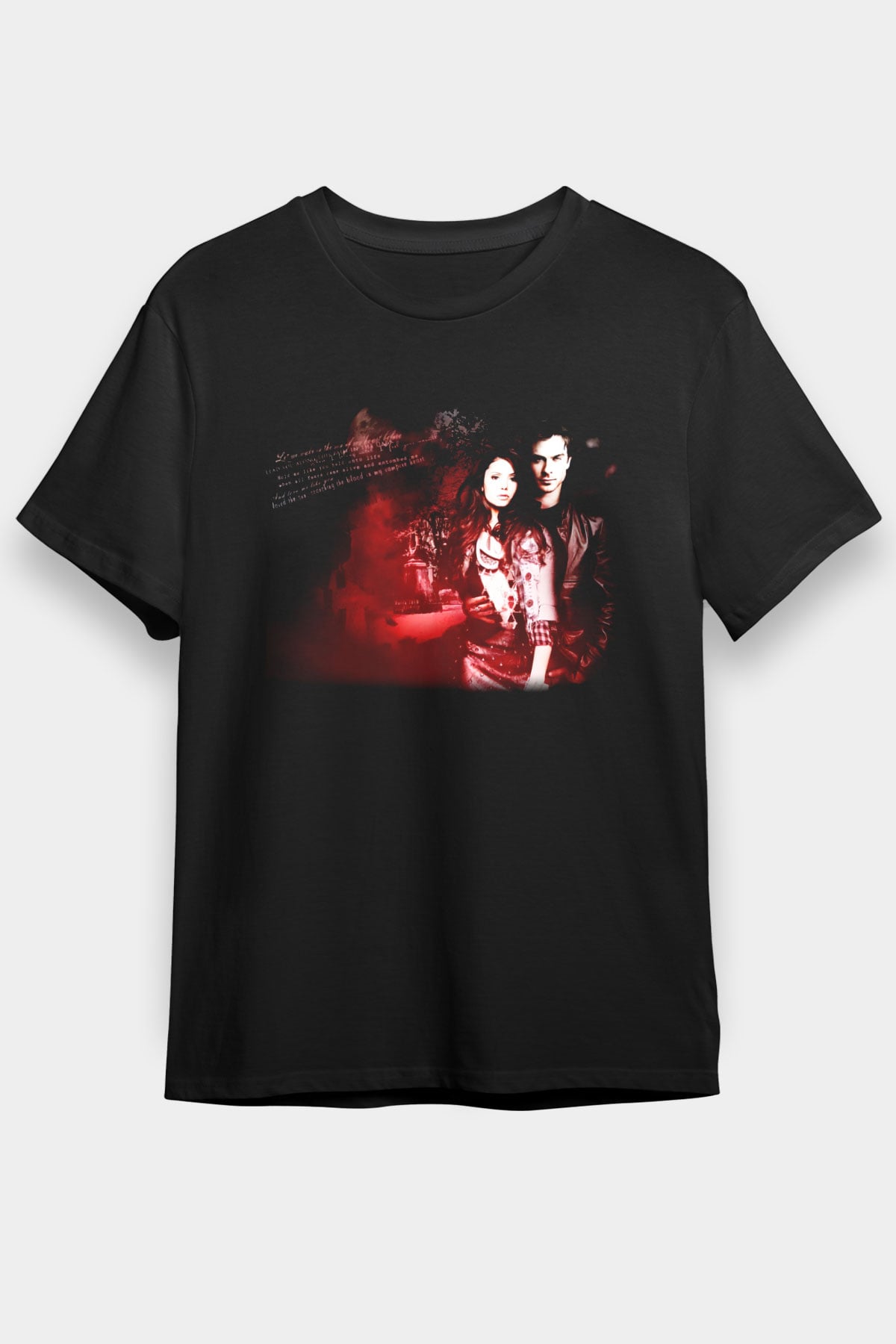 The Vampire Diaries Siyah Unisex Tişört T-Shirt