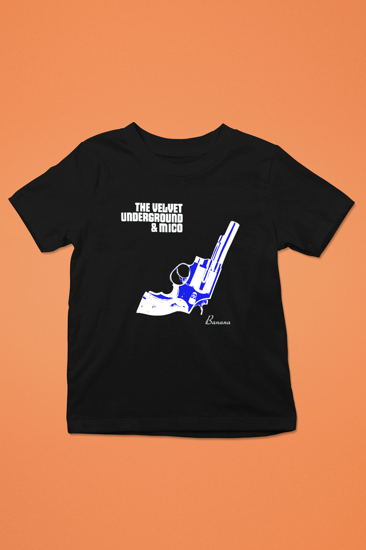 The Velvet Underground Baskılı Siyah Unisex Çocuk Tişört
