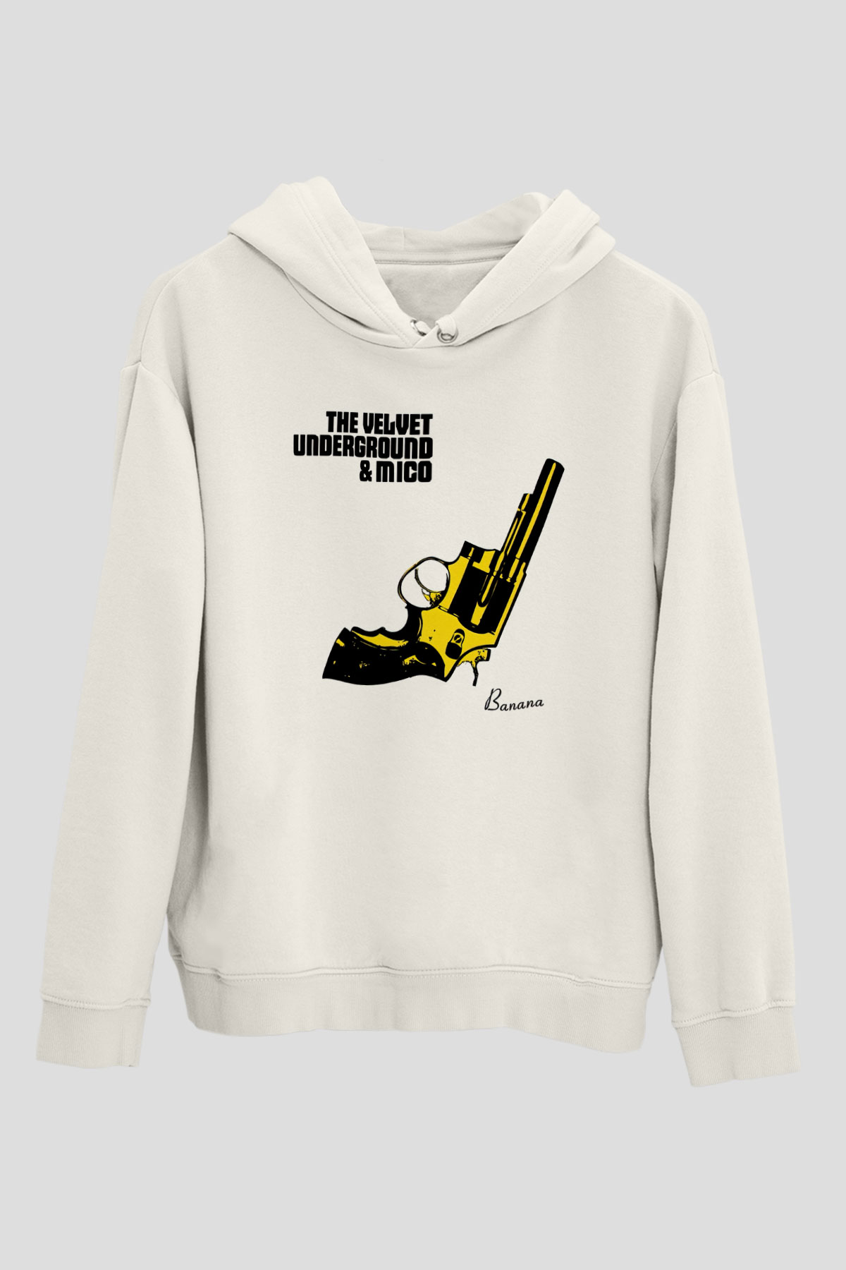 The Velvet Underground Beyaz Unisex Hoodie