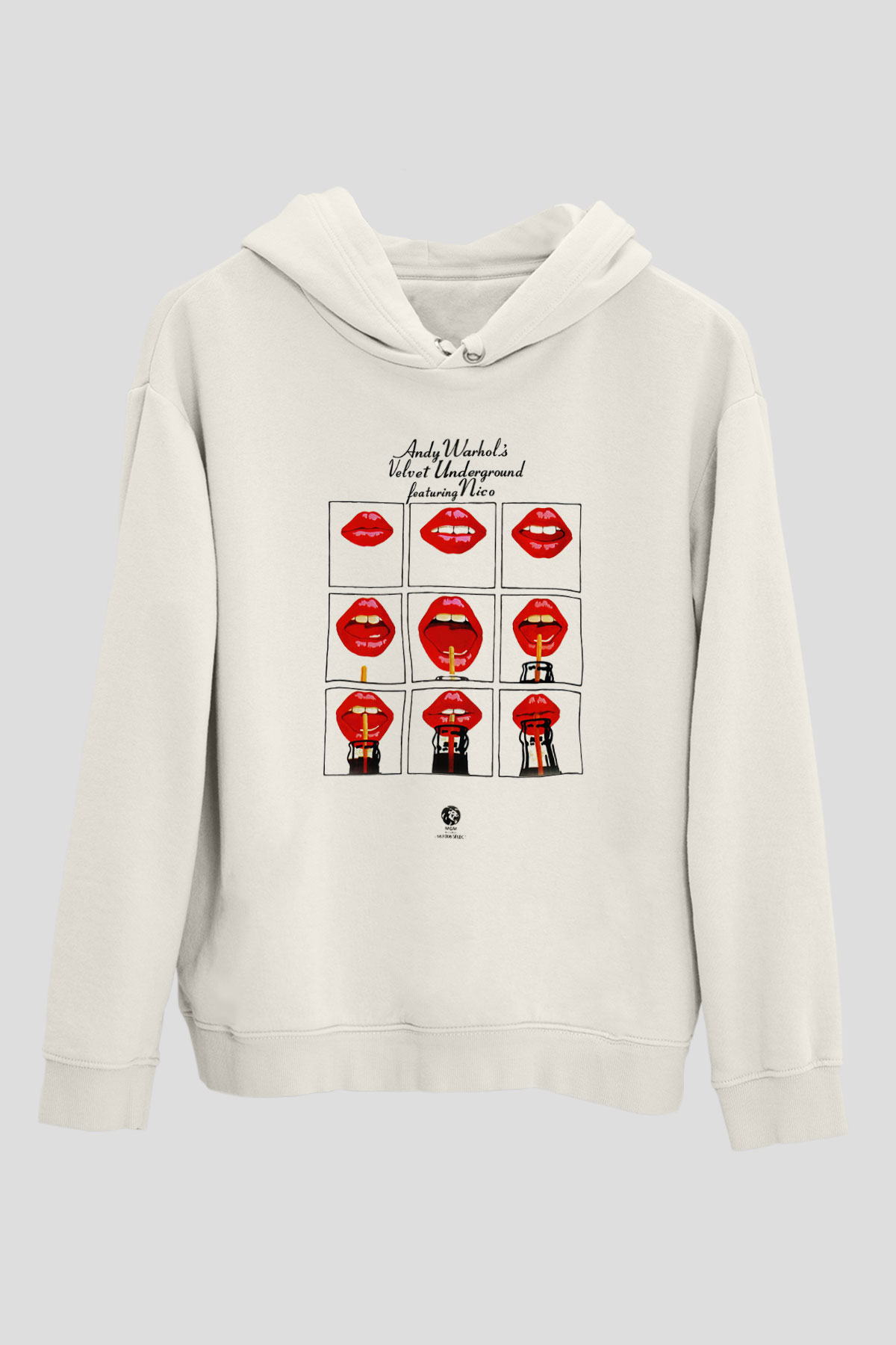 The Velvet Underground Beyaz Unisex Hoodie
