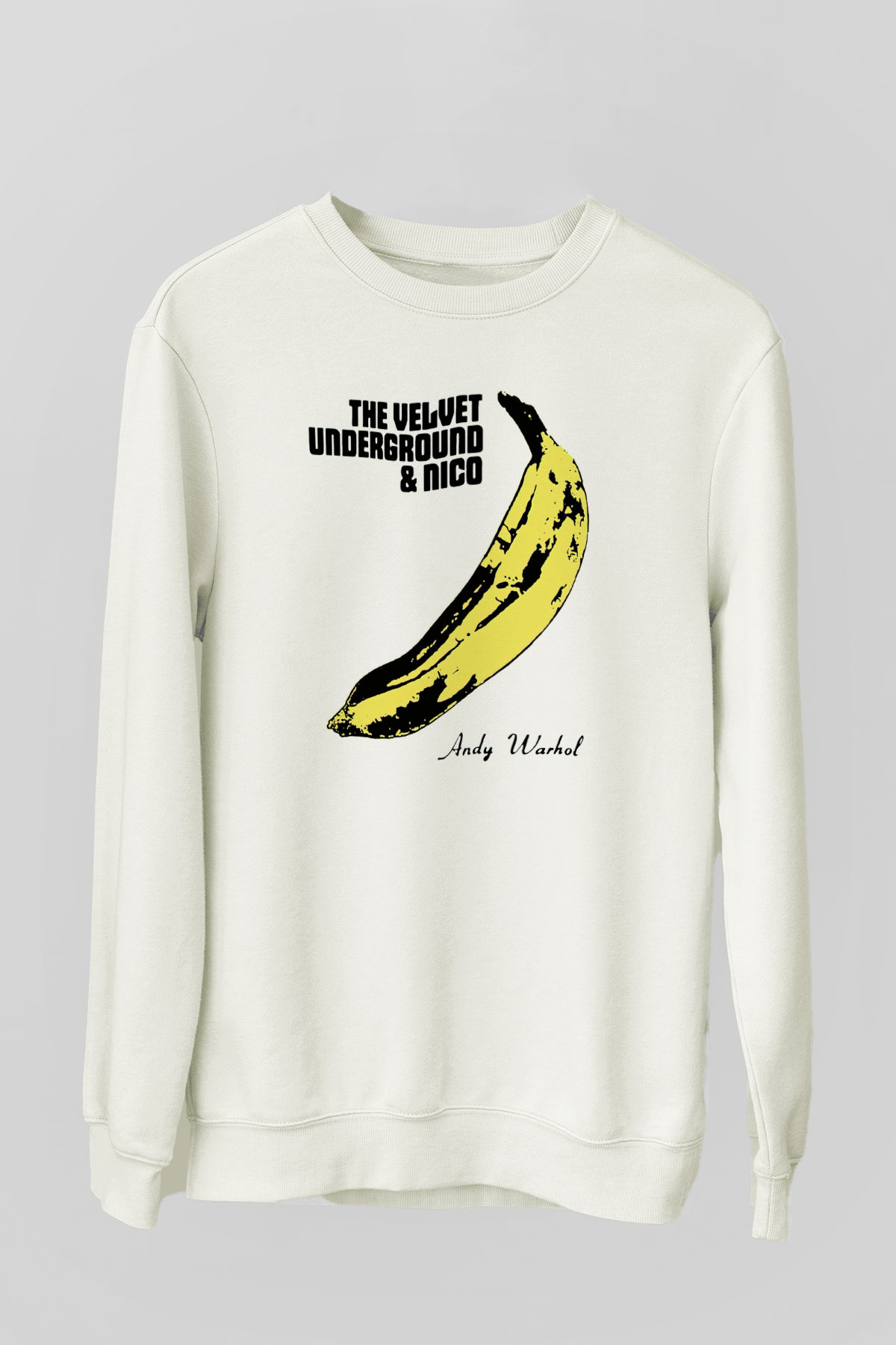 The Velvet Underground Beyaz Unisex Sweatshirt